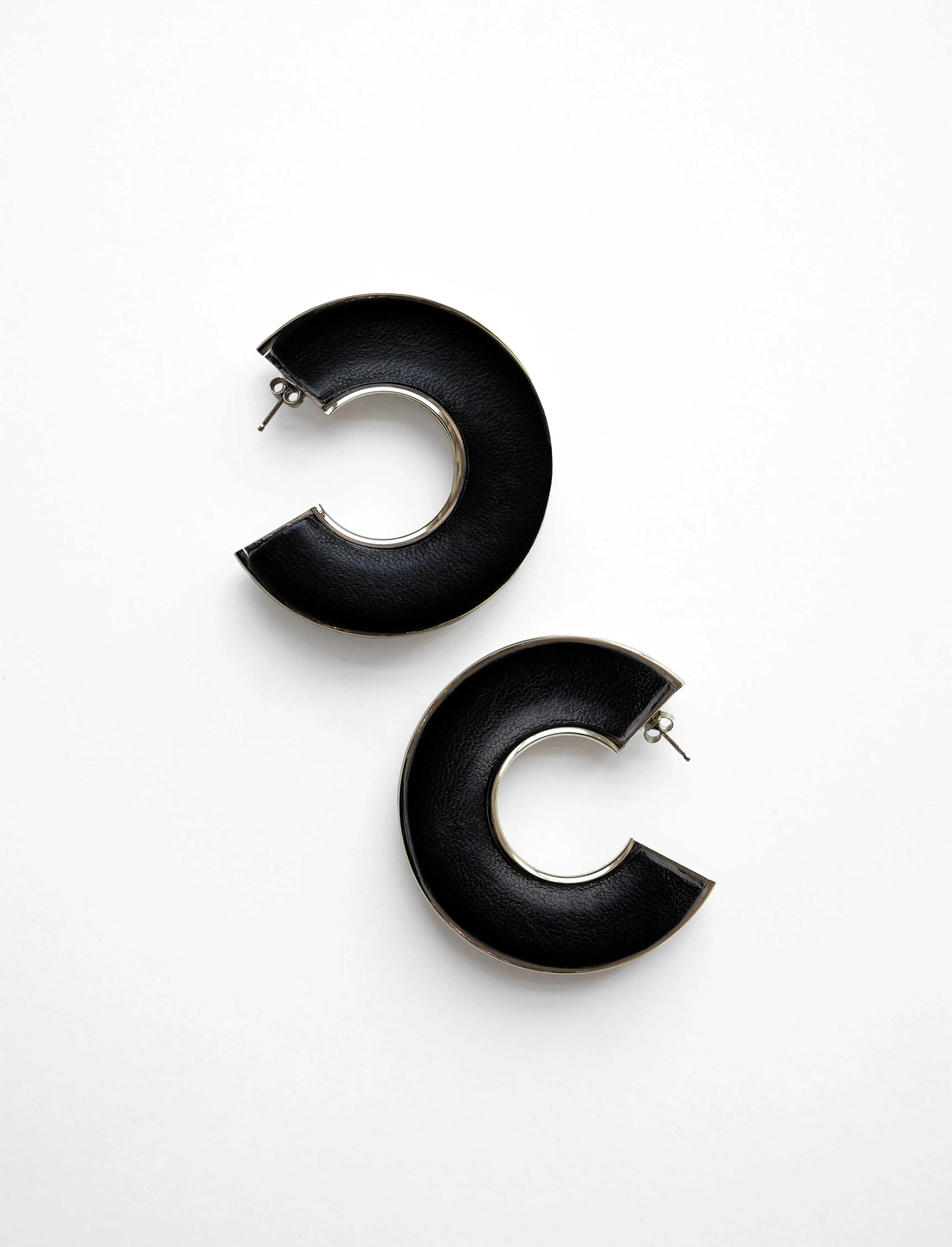Leather Hoop Earrings sold by Proenza Schouler