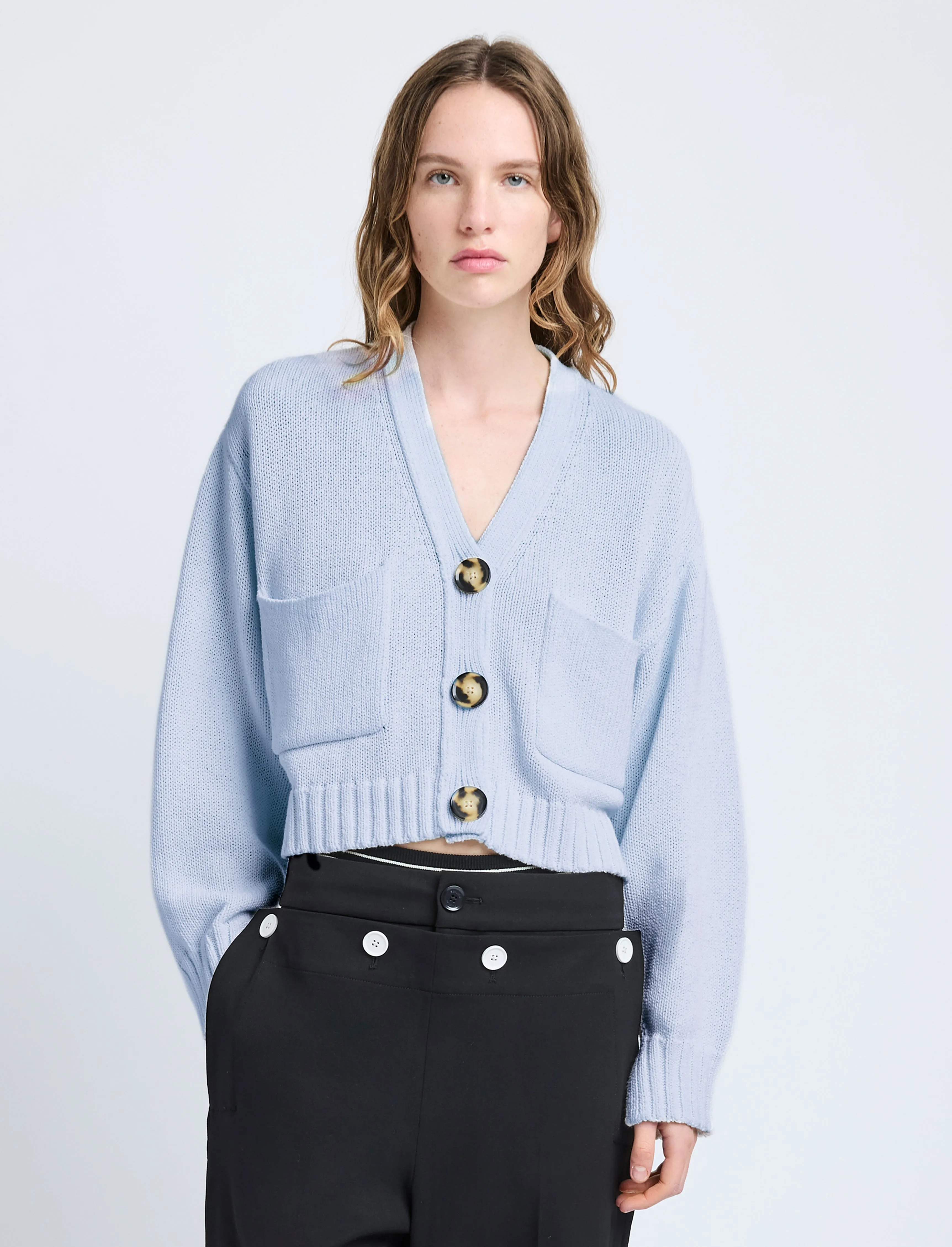 Sofia Cardigan in Cotton Knit sold by Proenza Schouler product image thumbnail 2