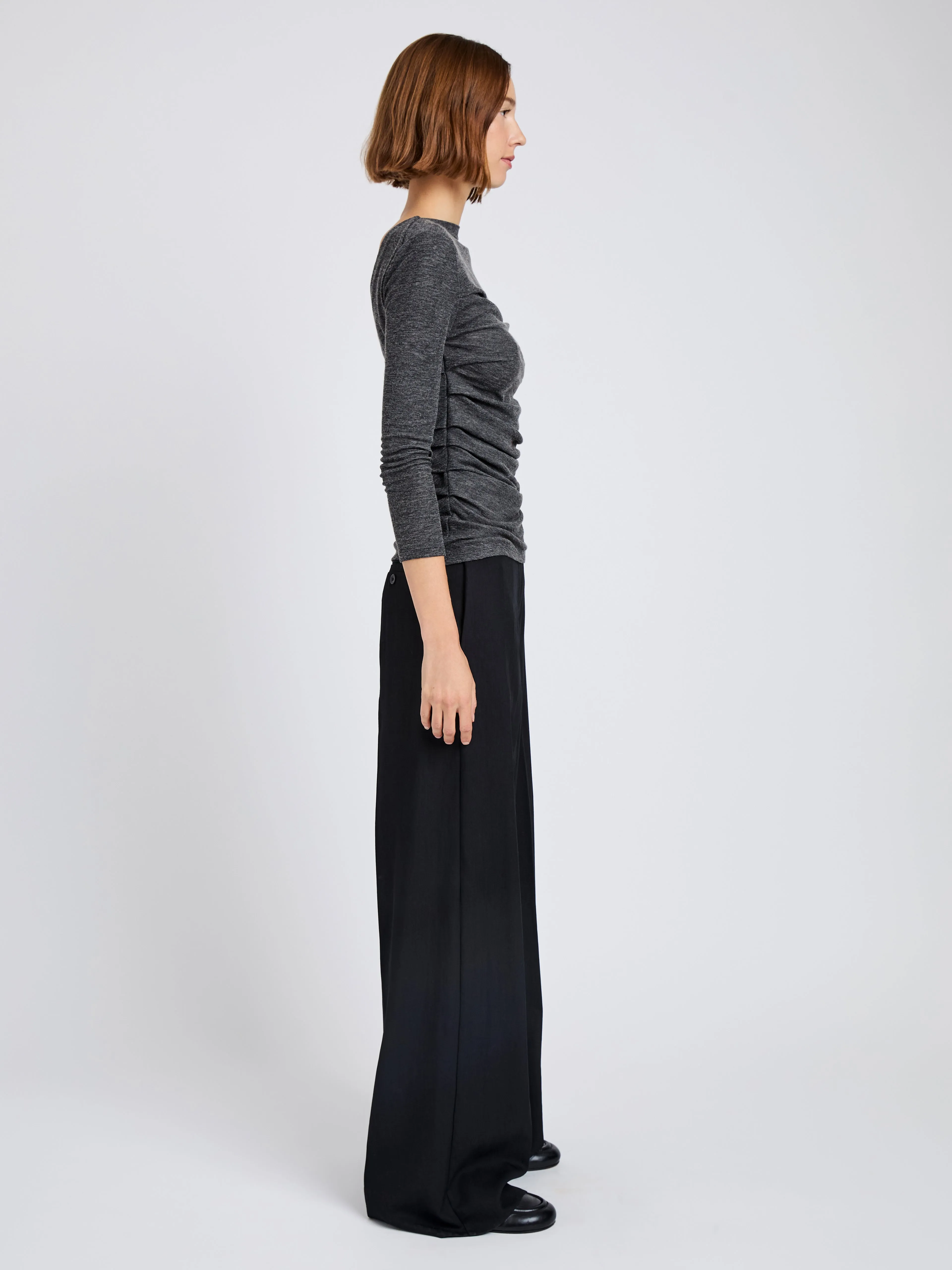Lydia Pant in Drapey Suiting sold by Proenza Schouler product image thumbnail 3