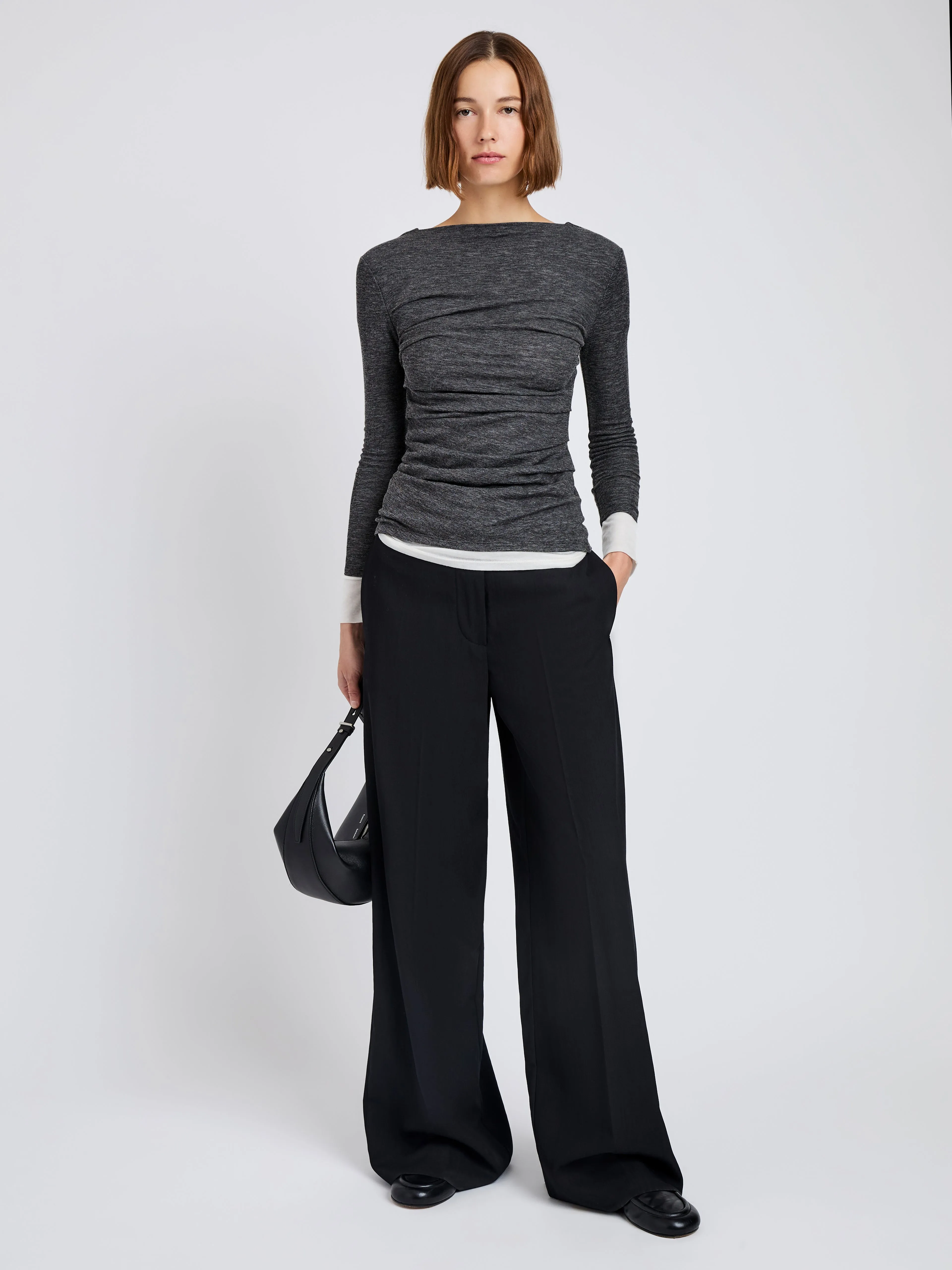Lydia Pant in Drapey Suiting sold by Proenza Schouler product image thumbnail 2
