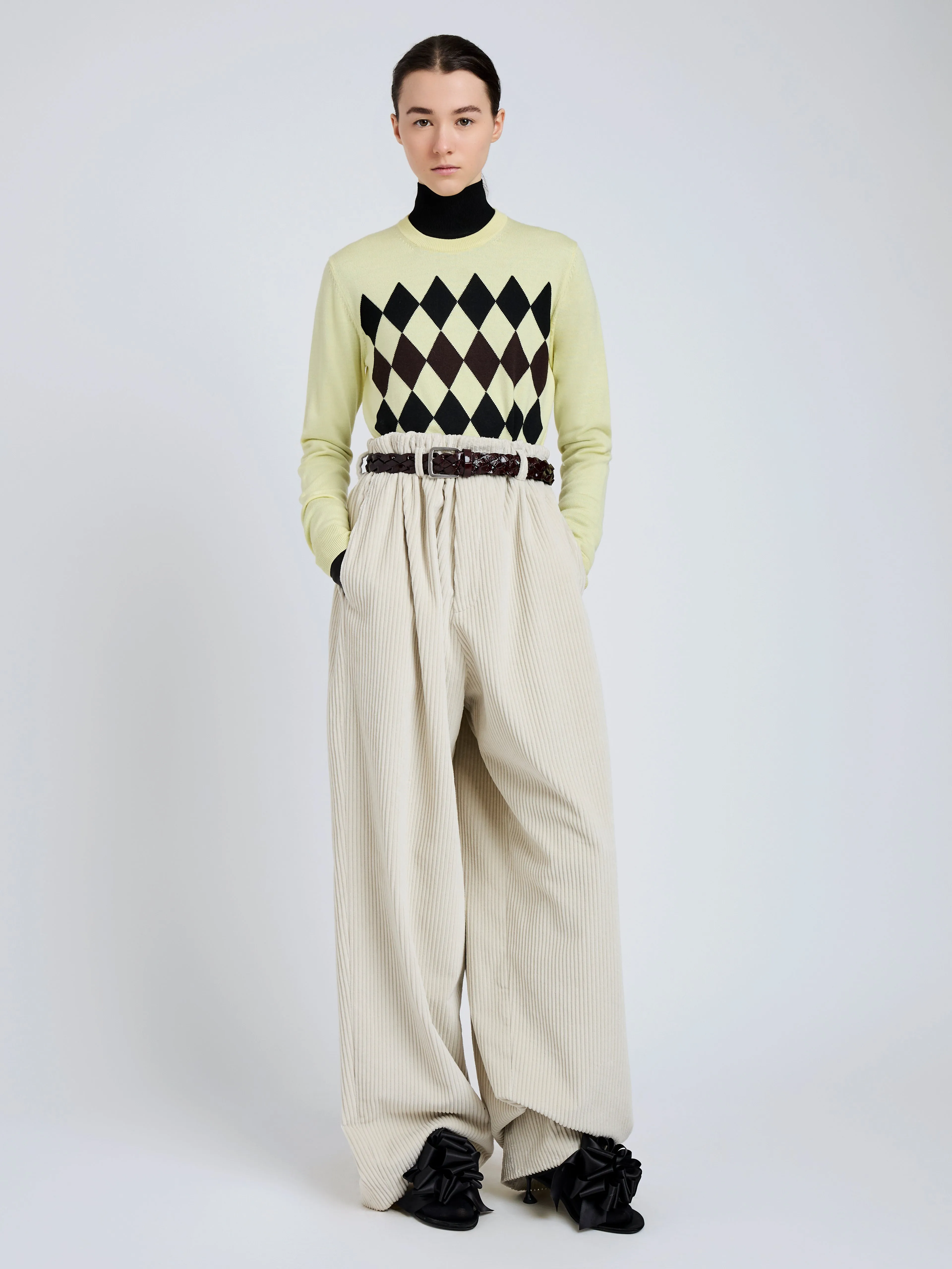 Vivian Top in Argyle Knit sold by Proenza Schouler product image thumbnail 3