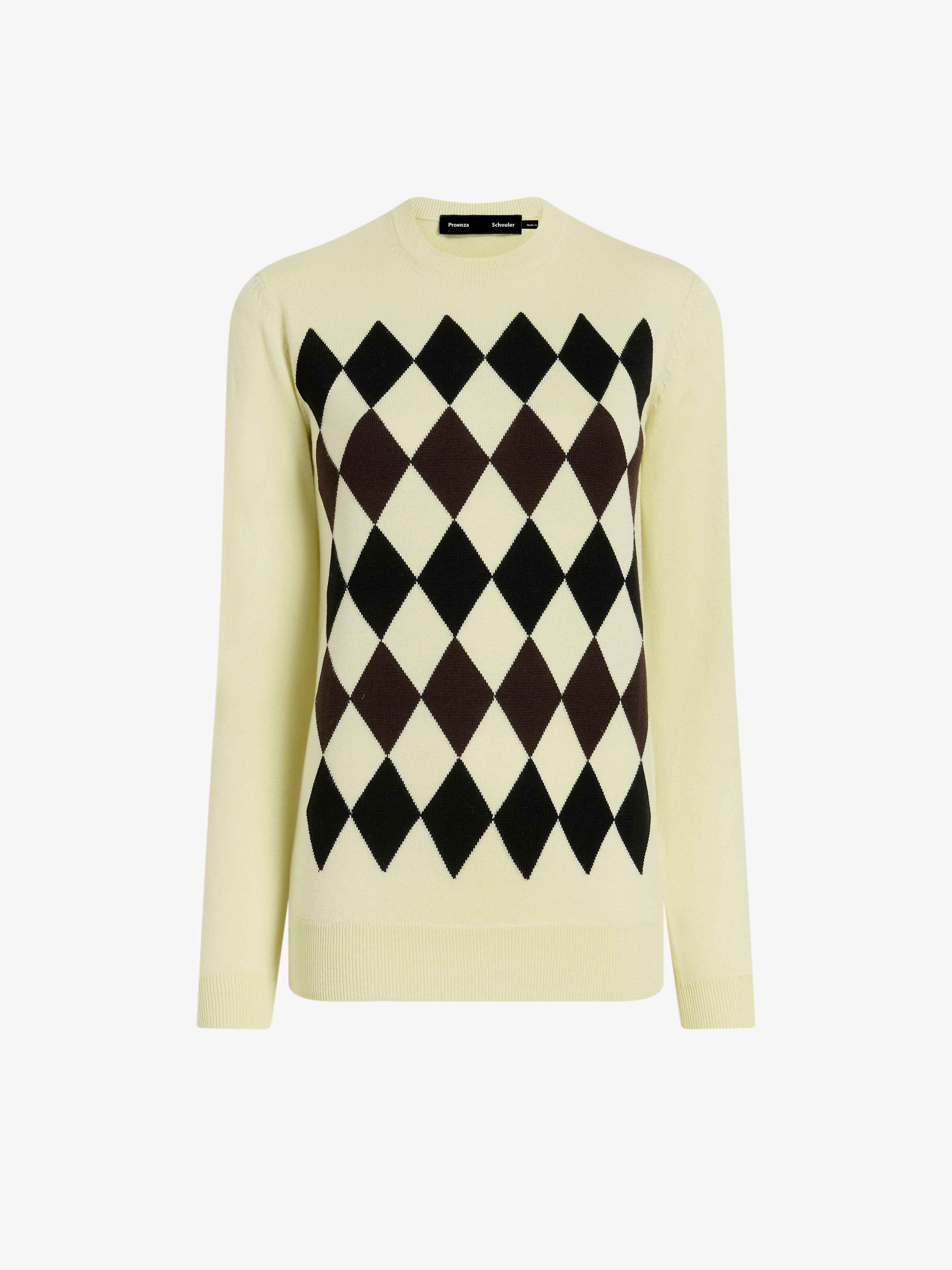 Vivian Top in Argyle Knit sold by Proenza Schouler