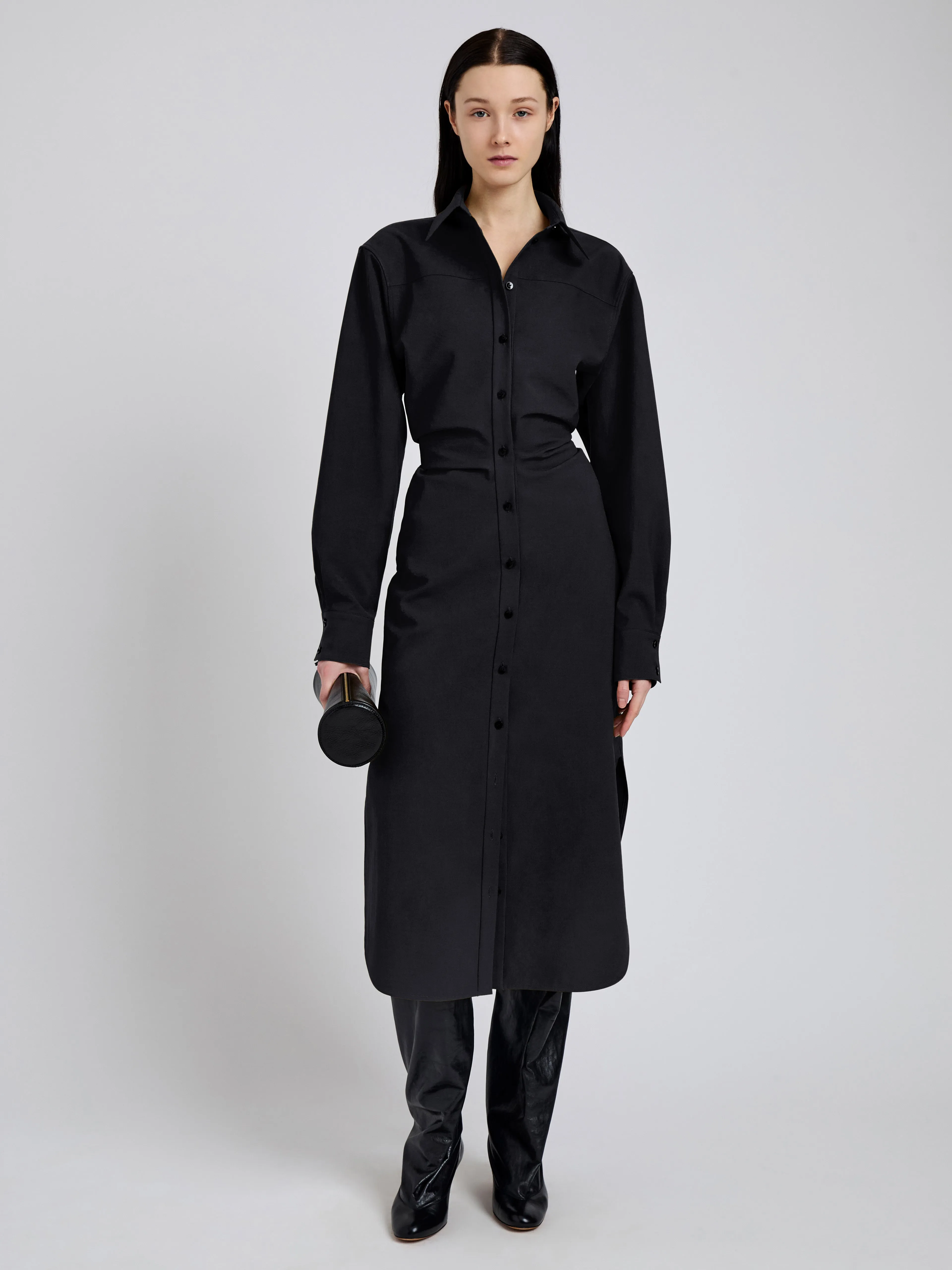 Flora Dress in Bi Stretch Cotton Nylon sold by Proenza Schouler product image thumbnail 2