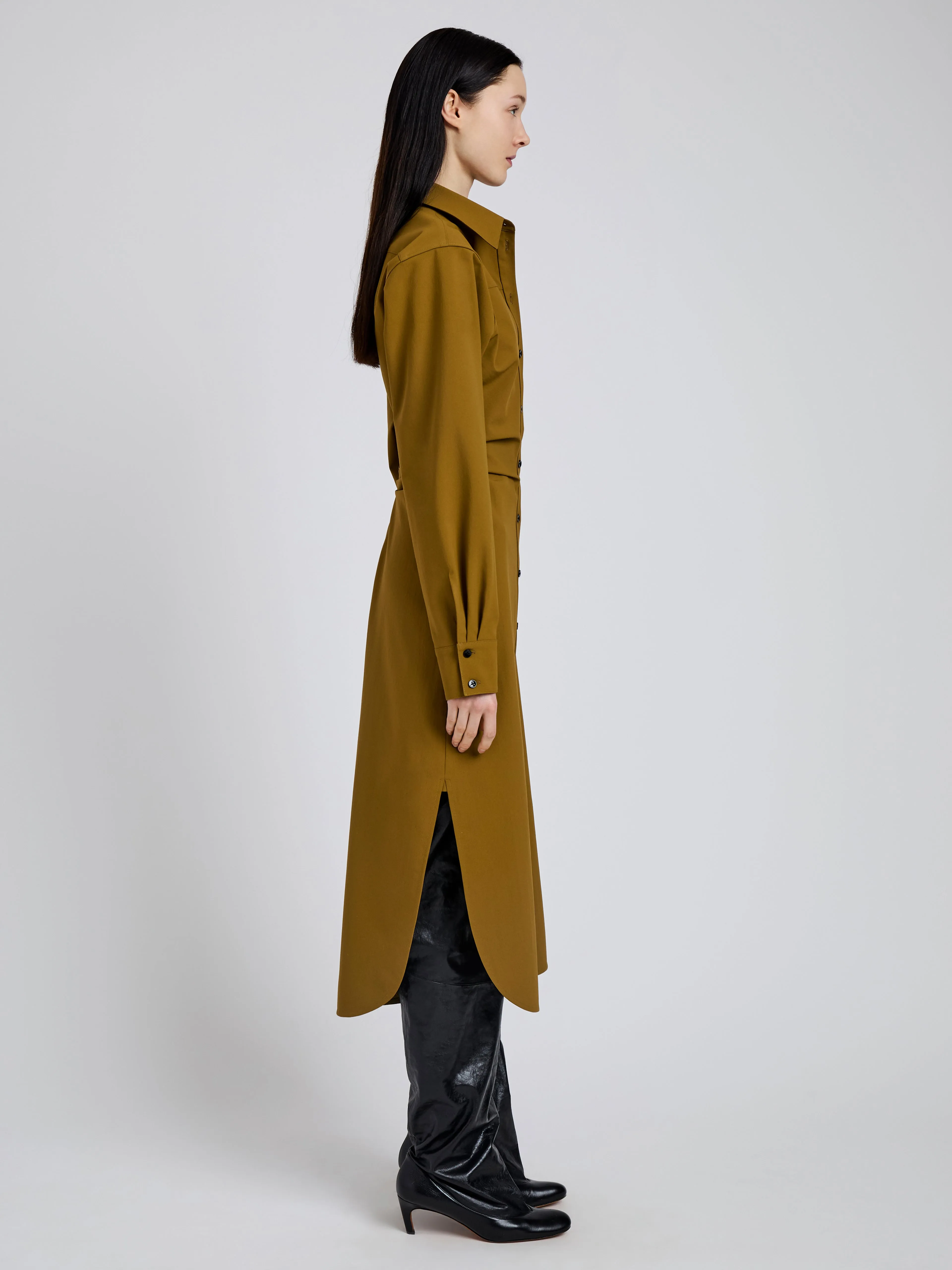 Flora Dress in Bi Stretch Cotton Nylon sold by Proenza Schouler product image thumbnail 3