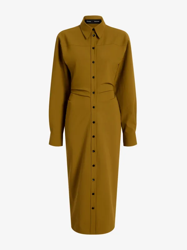 Flora Dress in Bi Stretch Cotton Nylon sold by Proenza Schouler