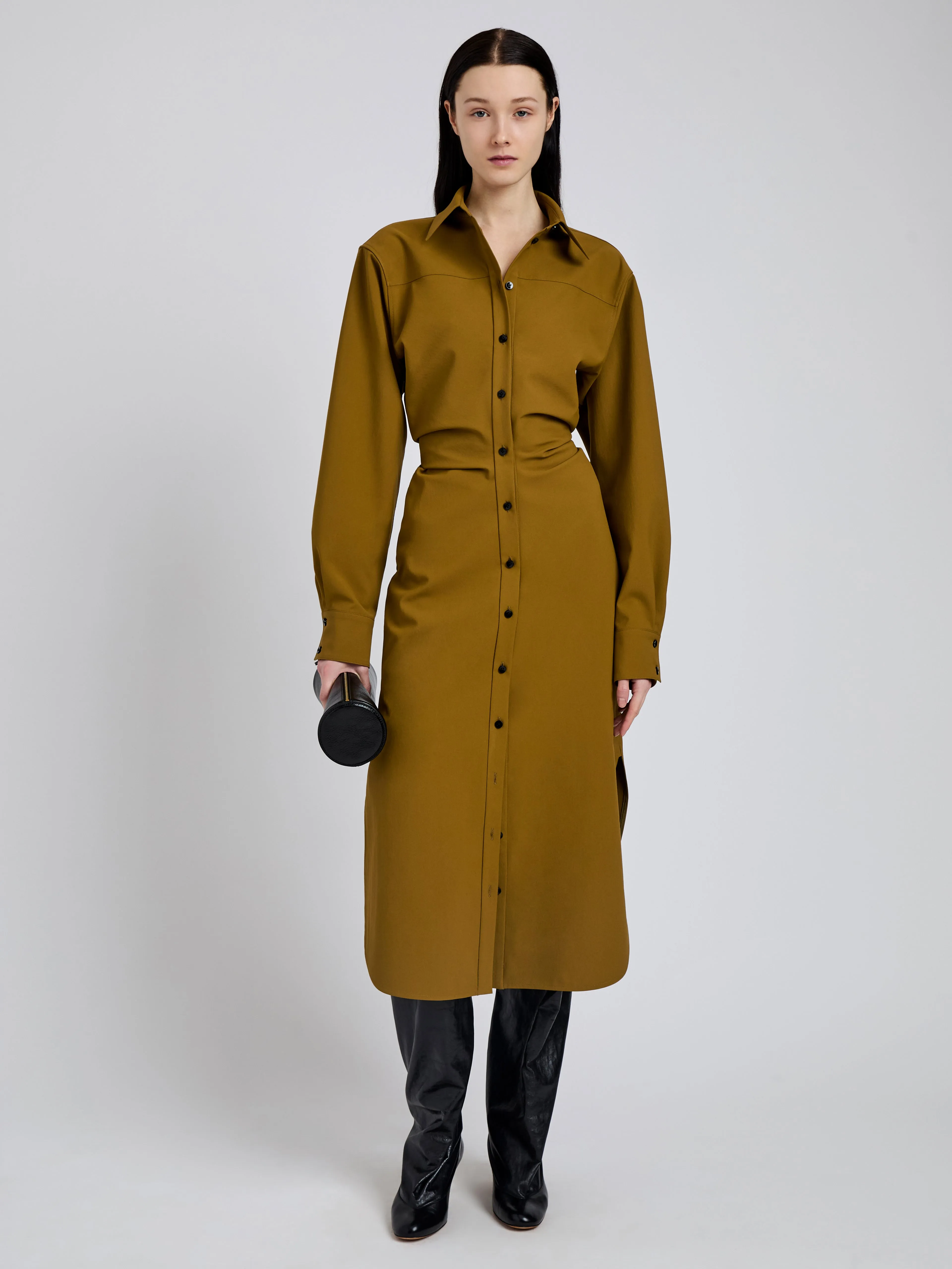 Flora Dress in Bi Stretch Cotton Nylon sold by Proenza Schouler product image thumbnail 2