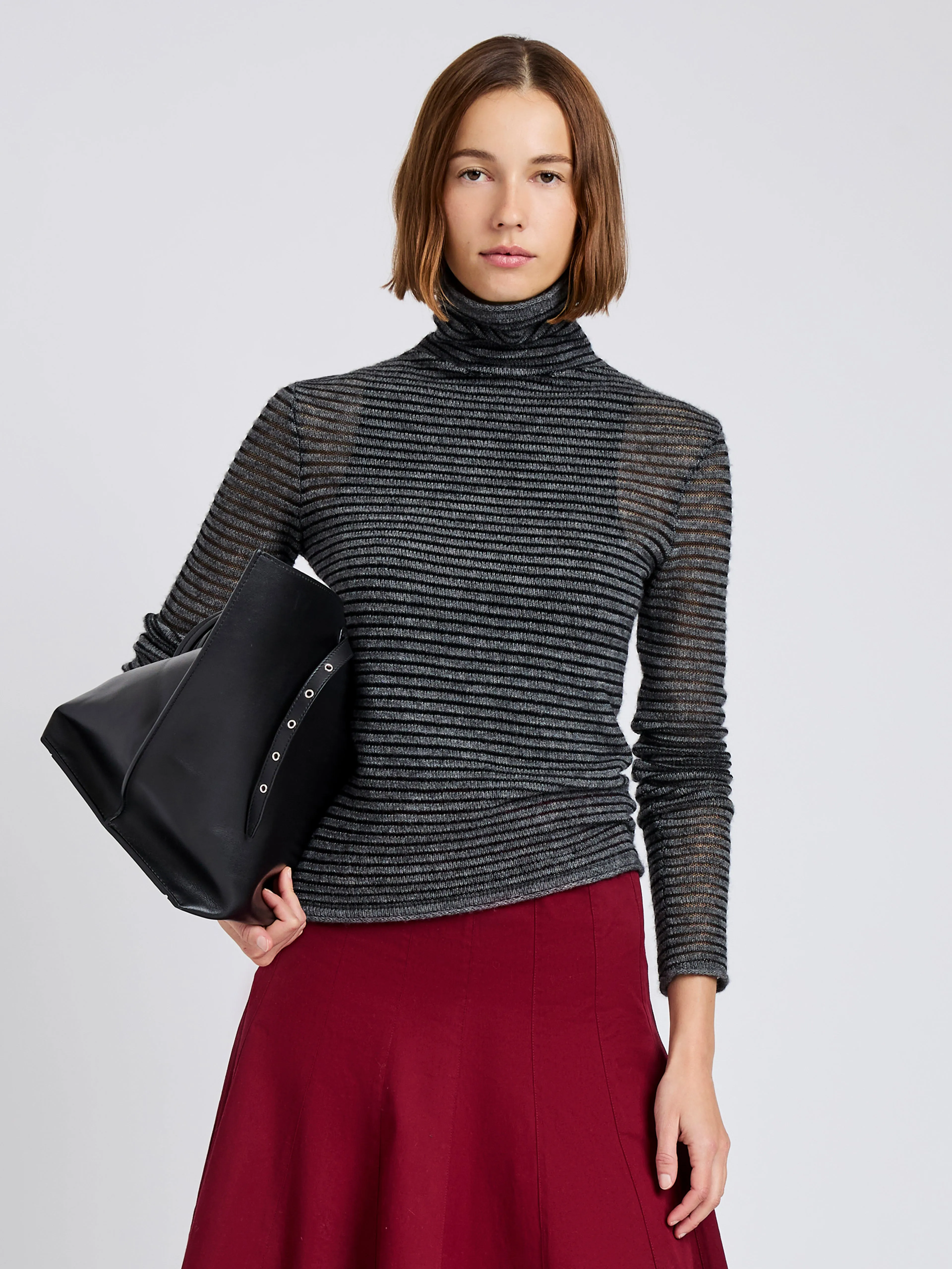 Hailey Sweater in Cashmere Silk Stripe sold by Proenza Schouler product image thumbnail 2