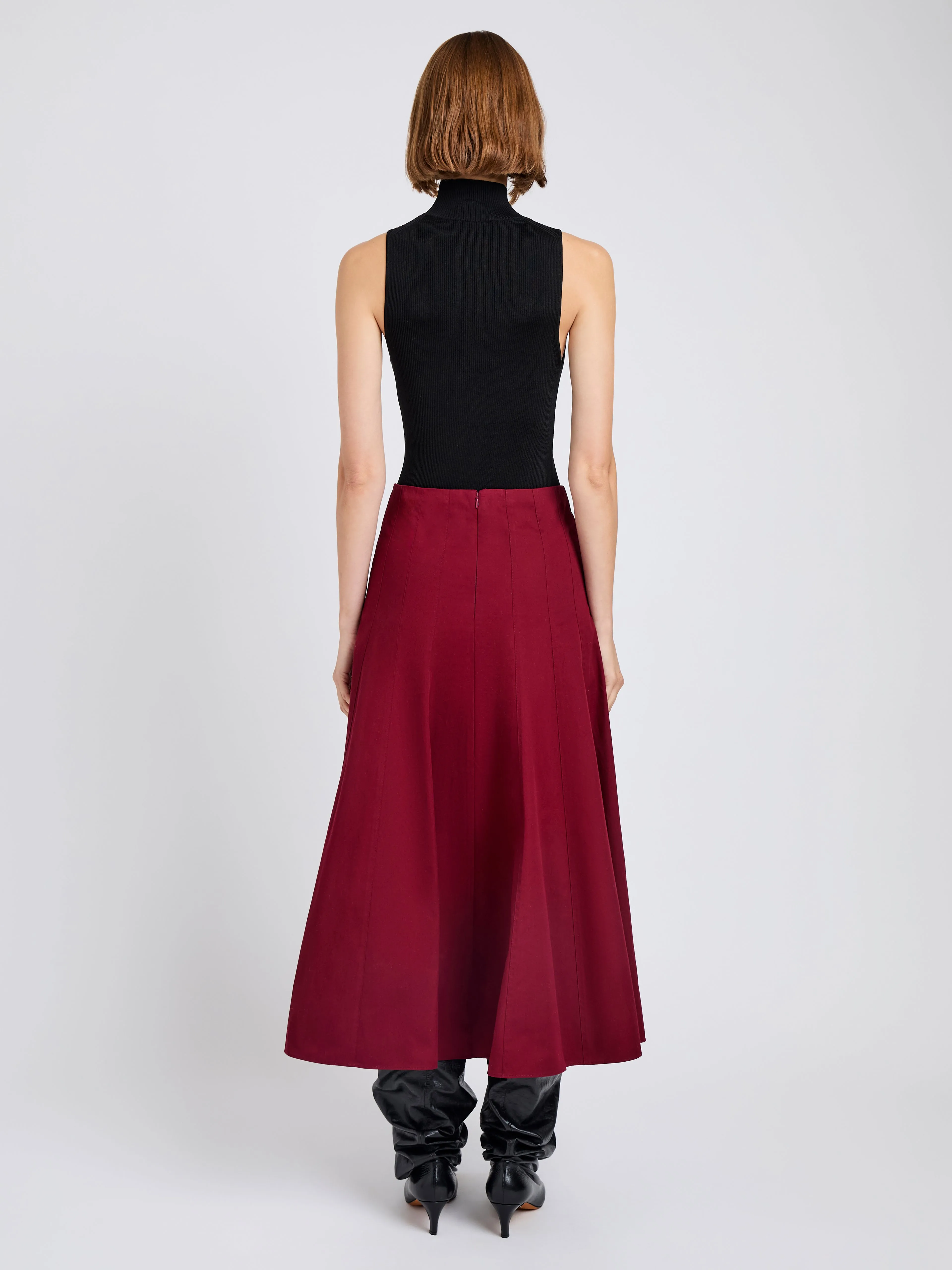 Heidi Skirt in Tech Cotton sold by Proenza Schouler product image thumbnail 4