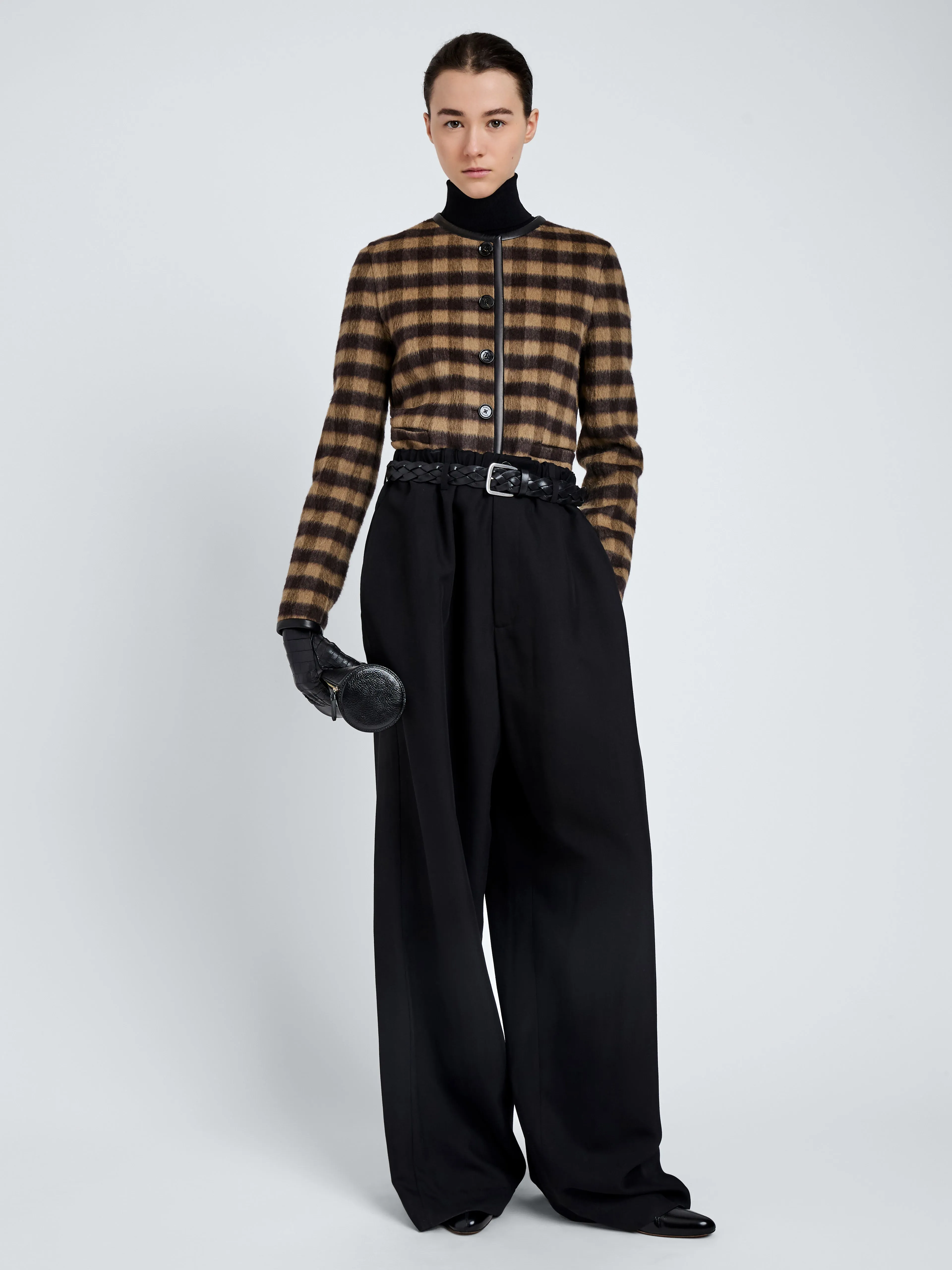 Helene Jacket in Plaid Double Face Cashmere sold by Proenza Schouler product image thumbnail 3