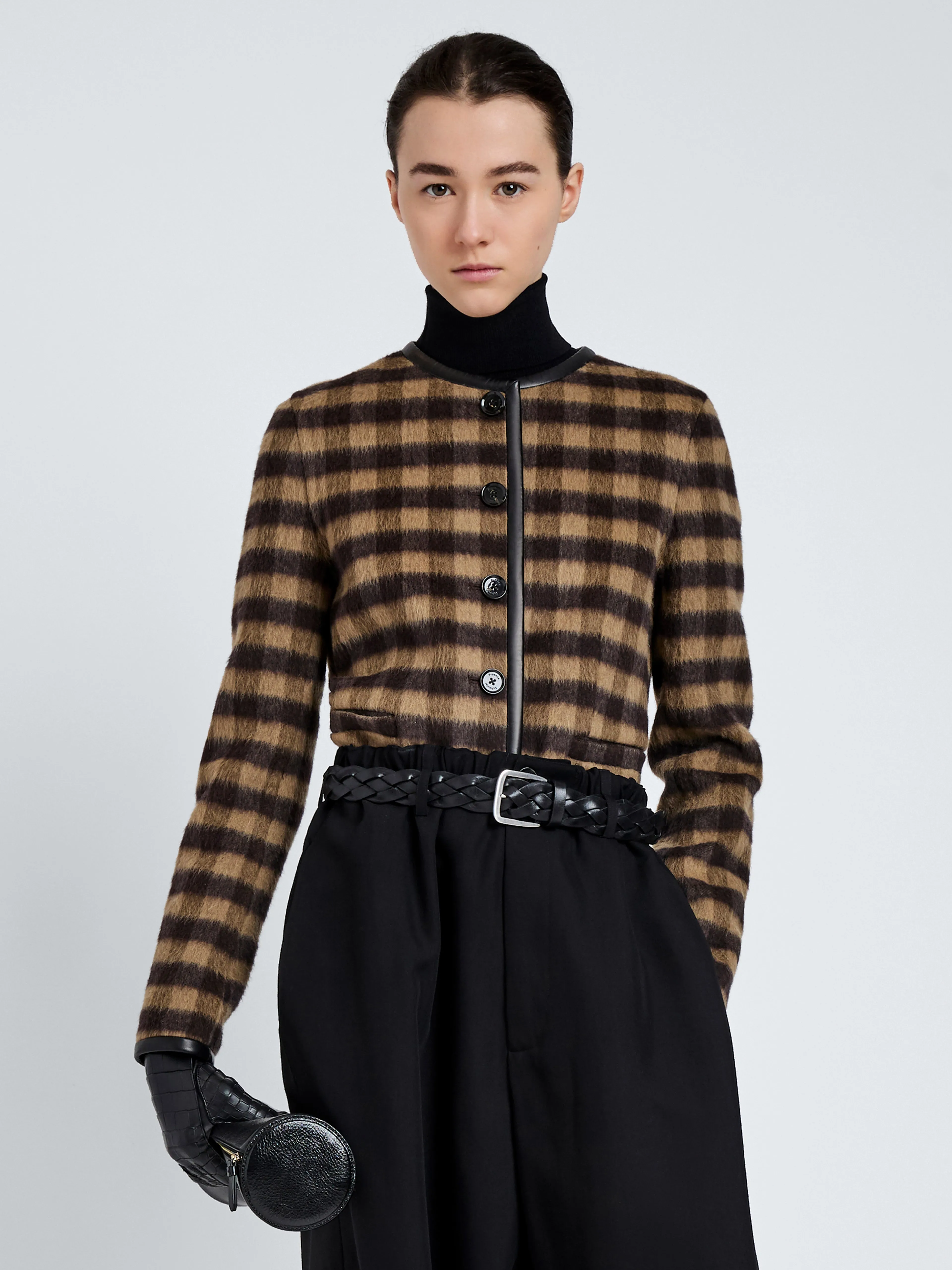 Helene Jacket in Plaid Double Face Cashmere sold by Proenza Schouler product image thumbnail 2