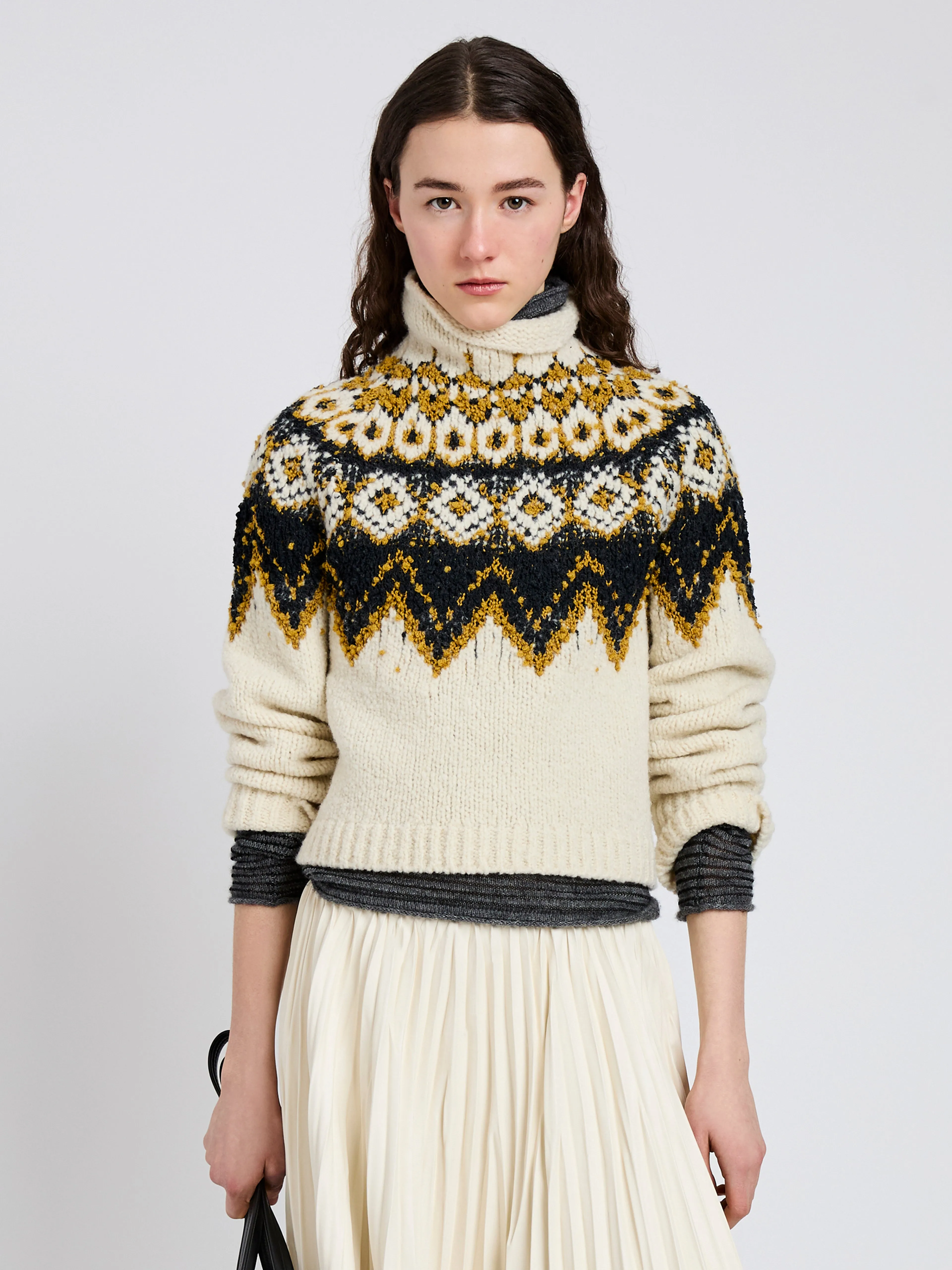 Lizzy Sweater in Textured Fairisle sold by Proenza Schouler product image thumbnail 2