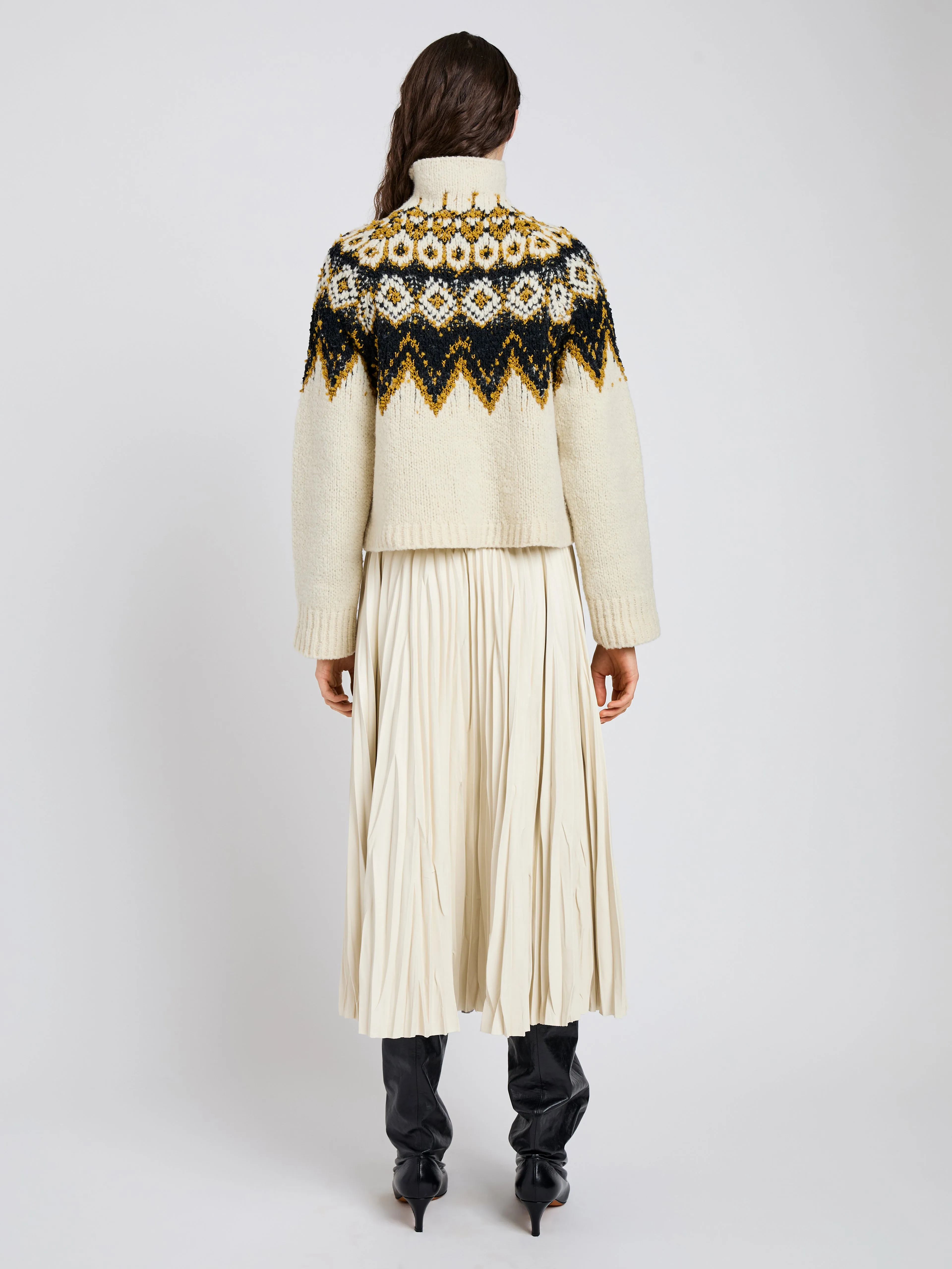 Lizzy Sweater in Textured Fairisle sold by Proenza Schouler product image thumbnail 5