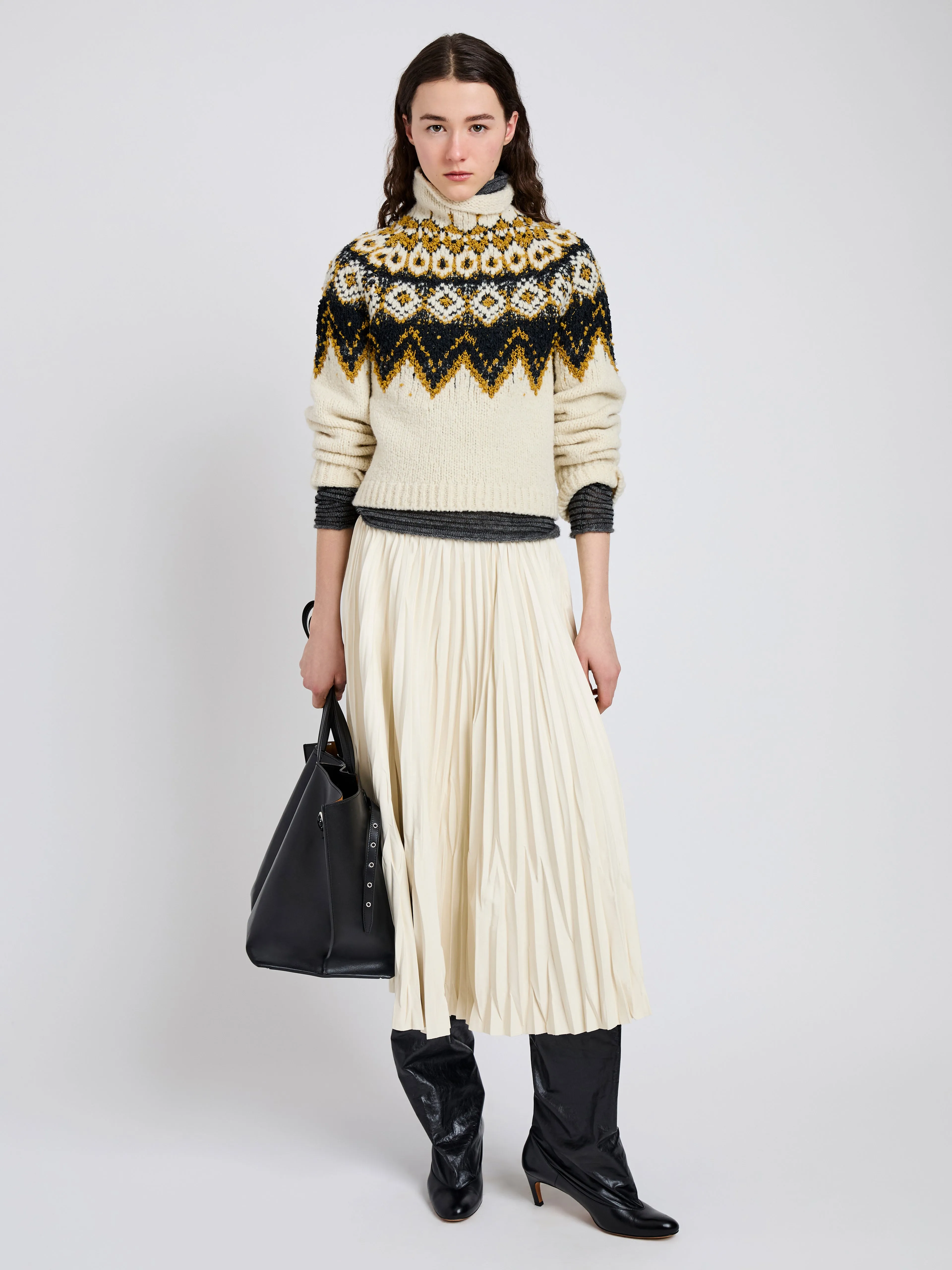 Lizzy Sweater in Textured Fairisle sold by Proenza Schouler product image thumbnail 3