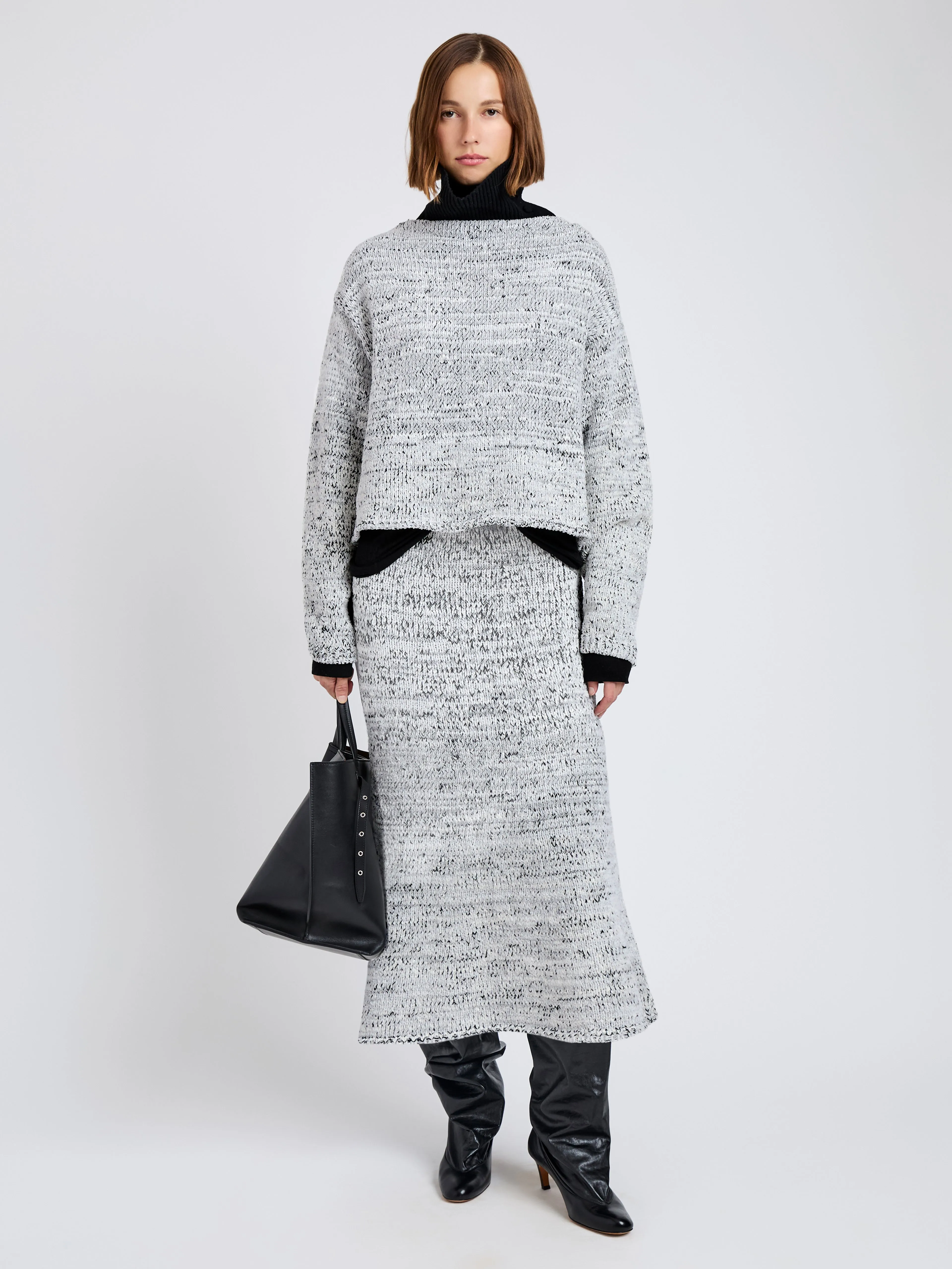 Maddox Sweater in Marled Cotton sold by Proenza Schouler product image thumbnail 3