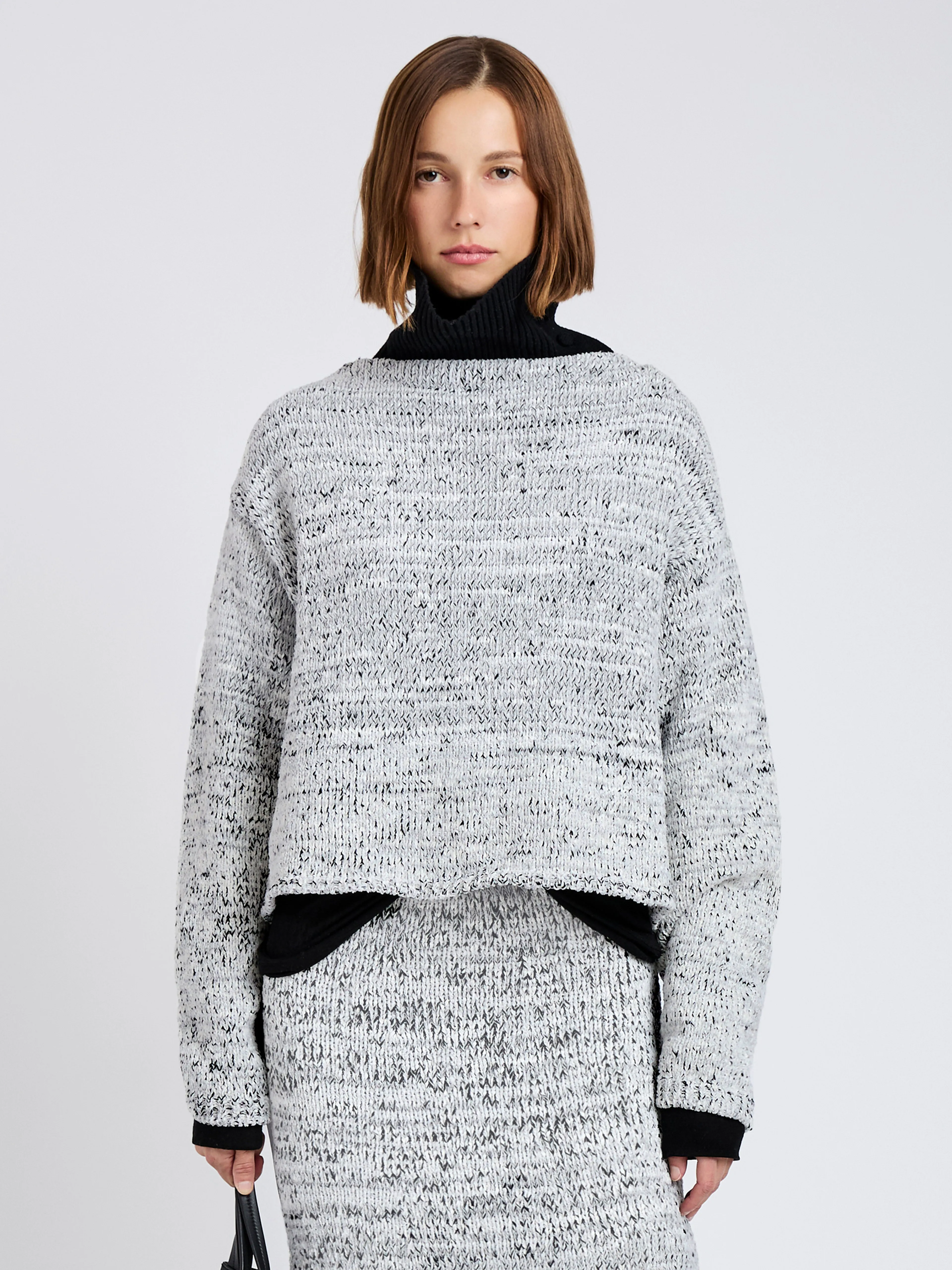 Maddox Sweater in Marled Cotton sold by Proenza Schouler product image thumbnail 2