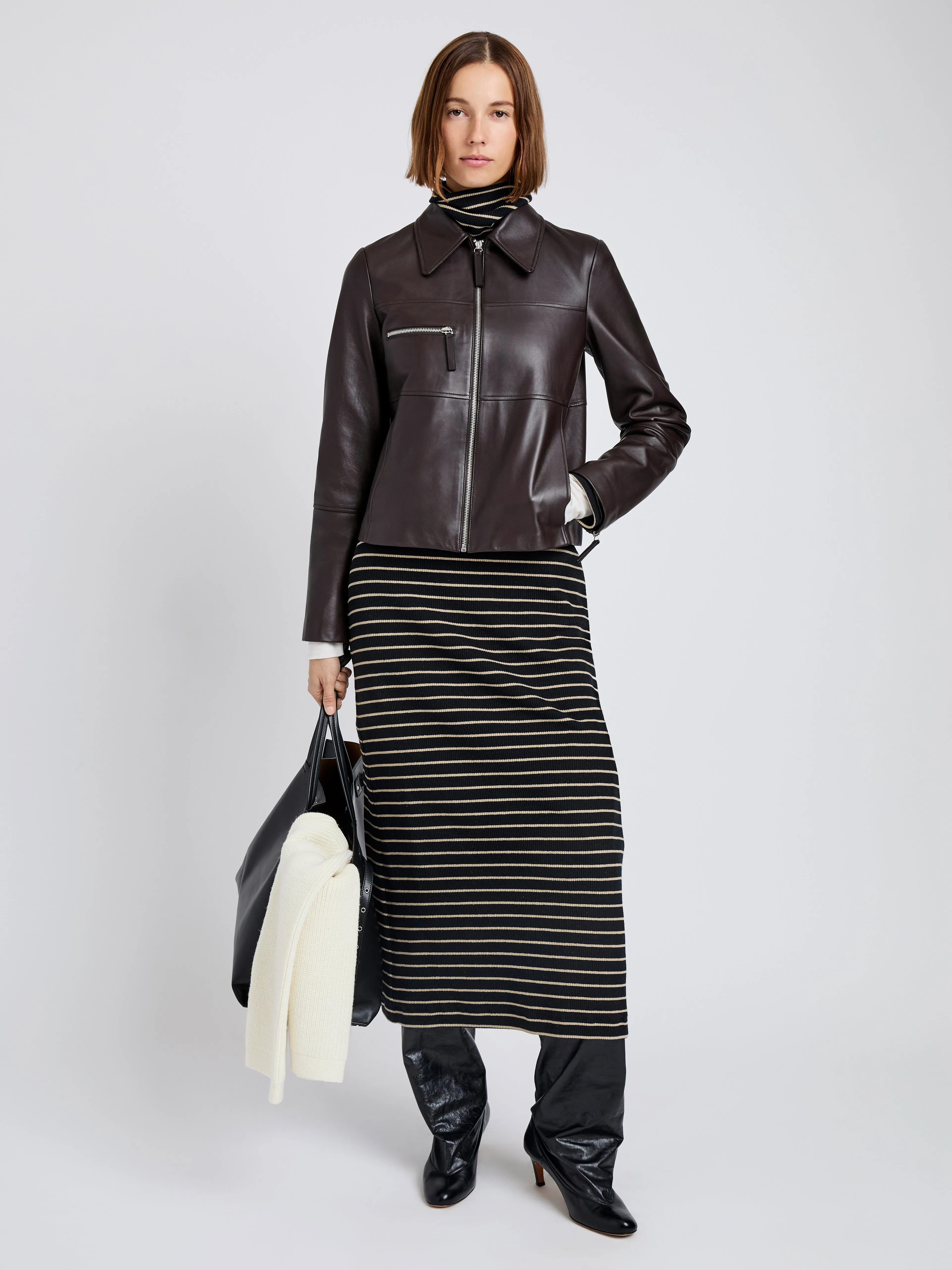 Annabel Jacket in Leather sold by Proenza Schouler product image thumbnail 3