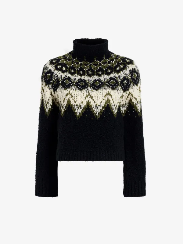 Lizzy Sweater in Textured Fairisle made by Proenza Schouler