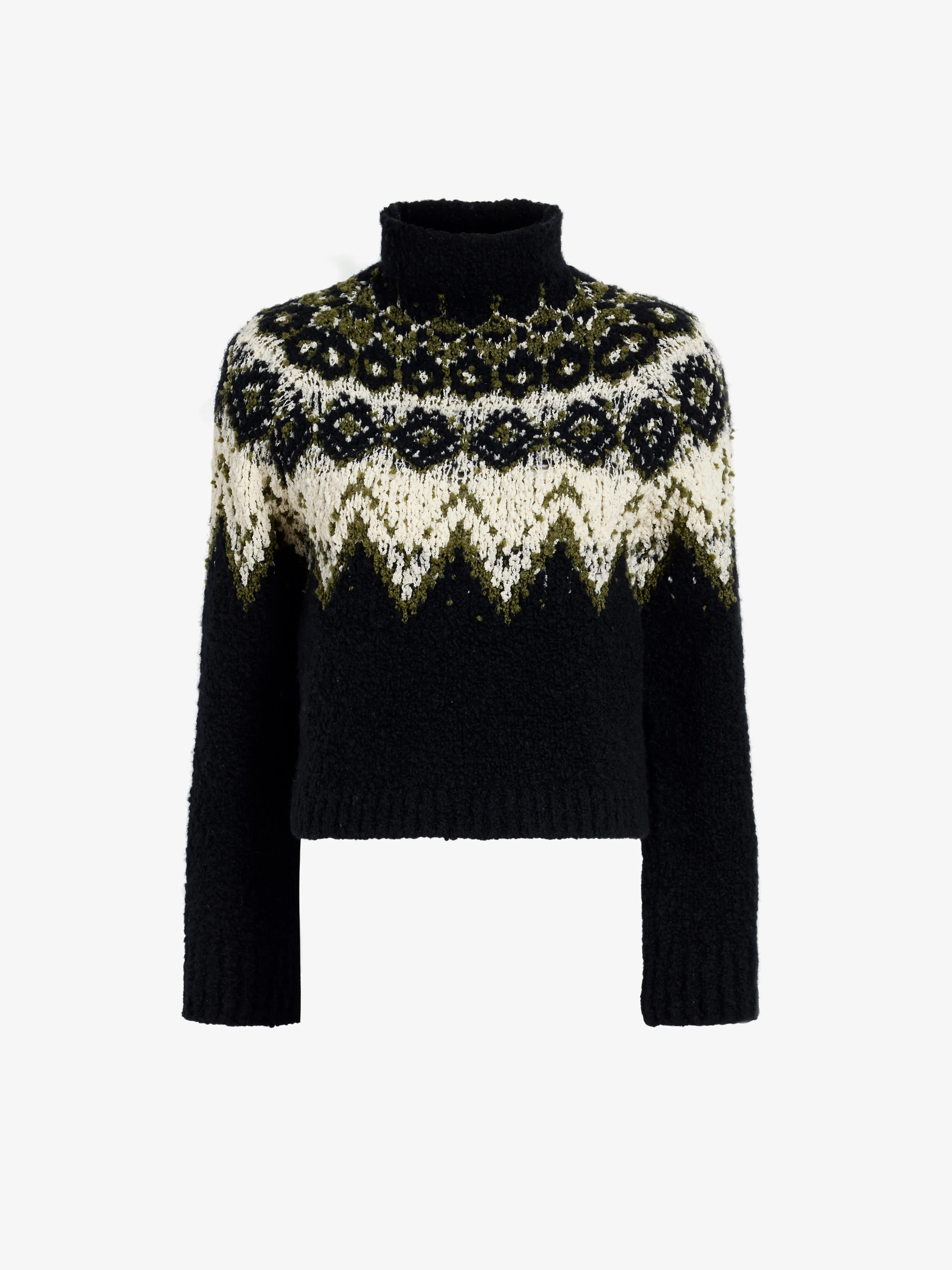 Lizzy Sweater in Textured Fairisle sold by Proenza Schouler
