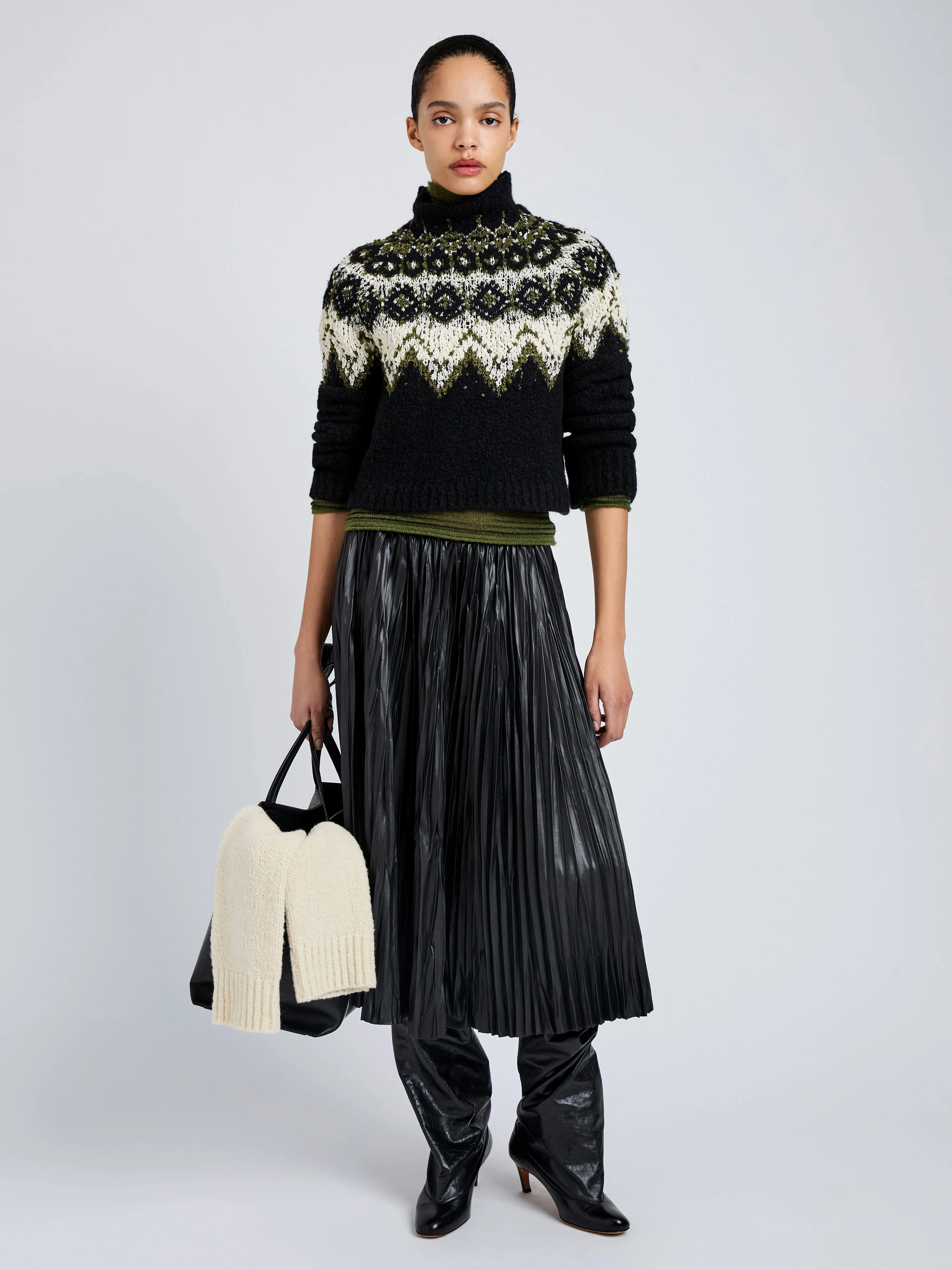Lizzy Sweater in Textured Fairisle sold by Proenza Schouler product image thumbnail 3