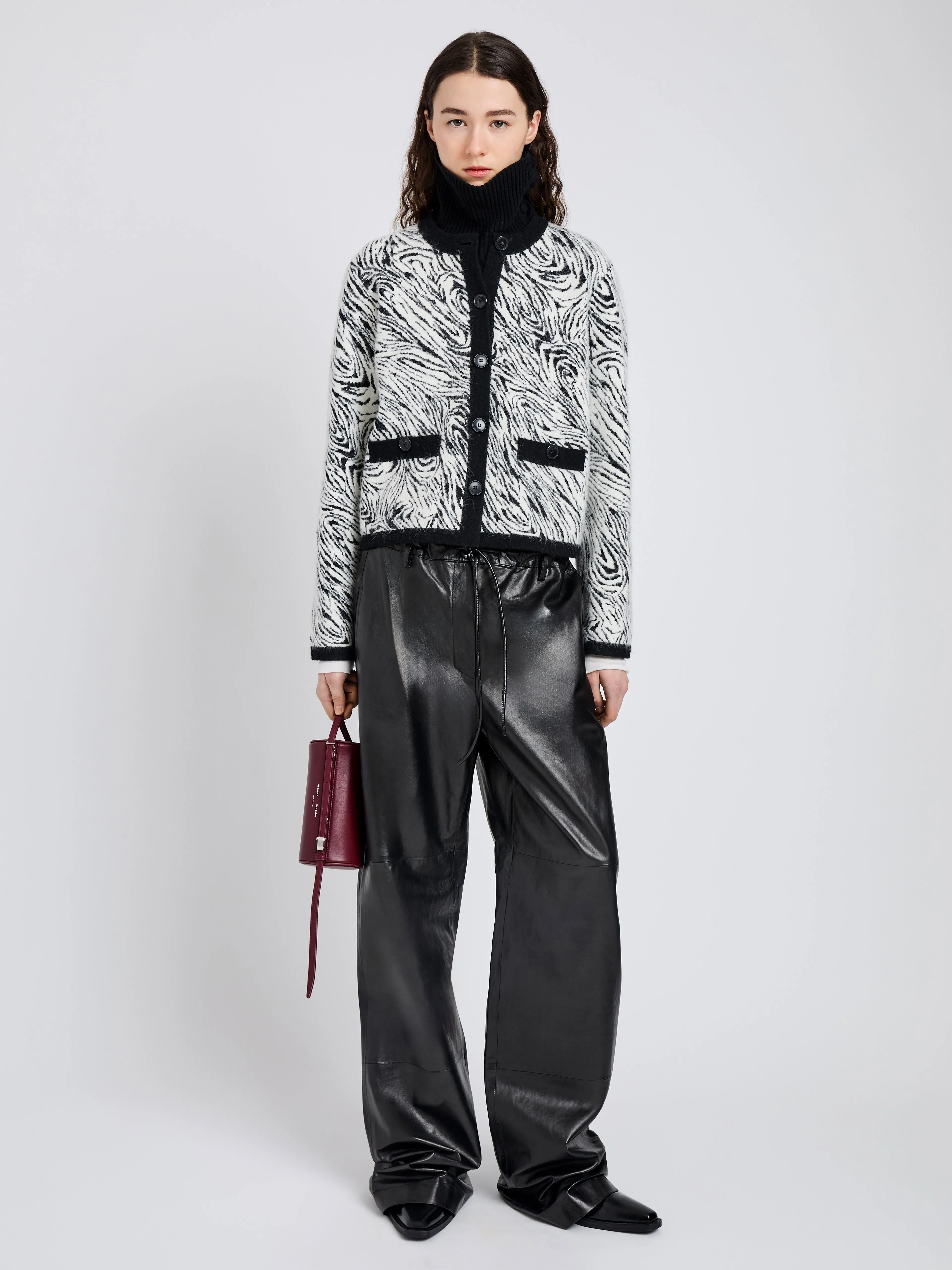Amina Jacket in Jacquard Alpaca sold by Proenza Schouler product image thumbnail 3