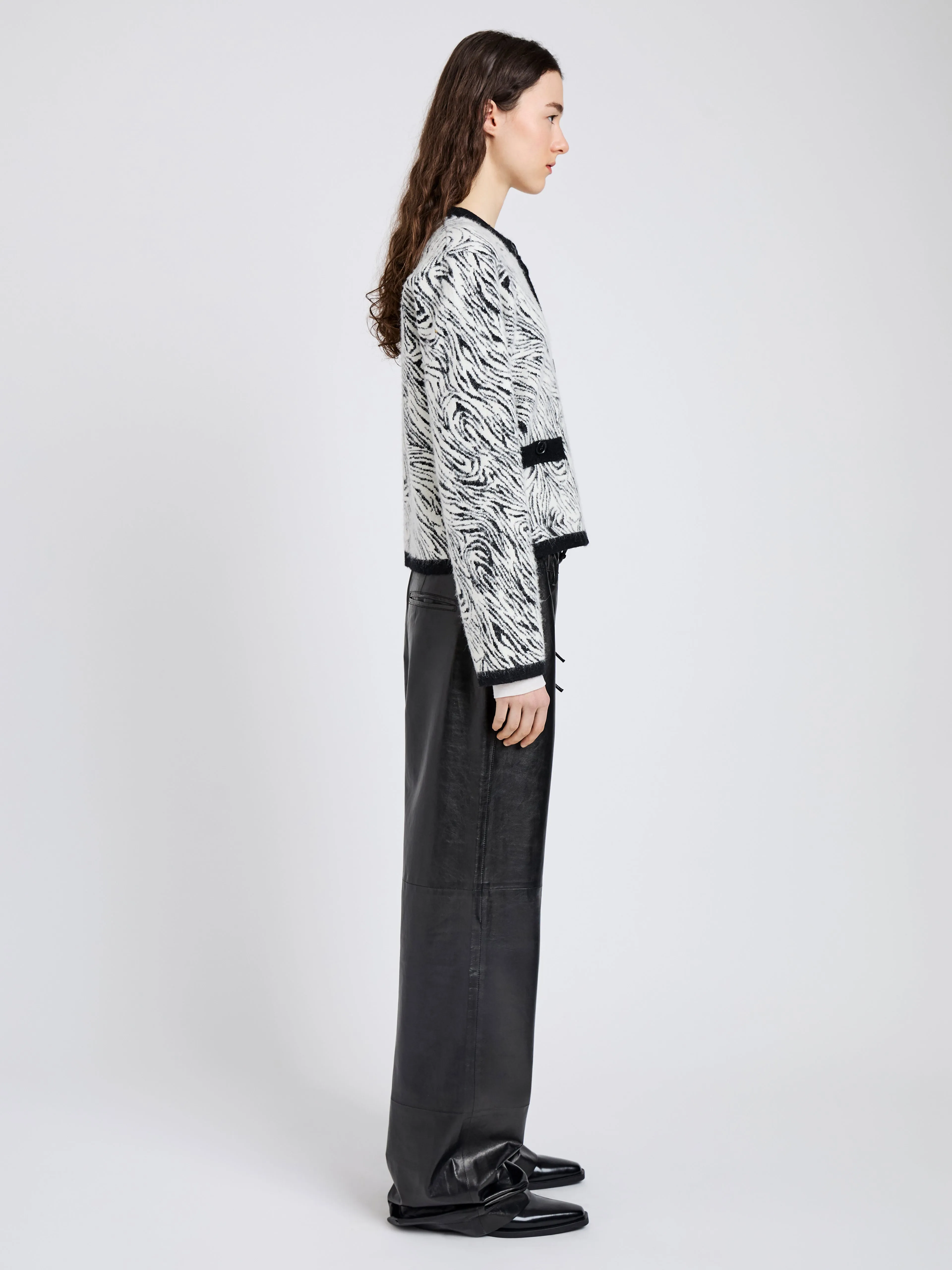 Amina Jacket in Jacquard Alpaca sold by Proenza Schouler product image thumbnail 4