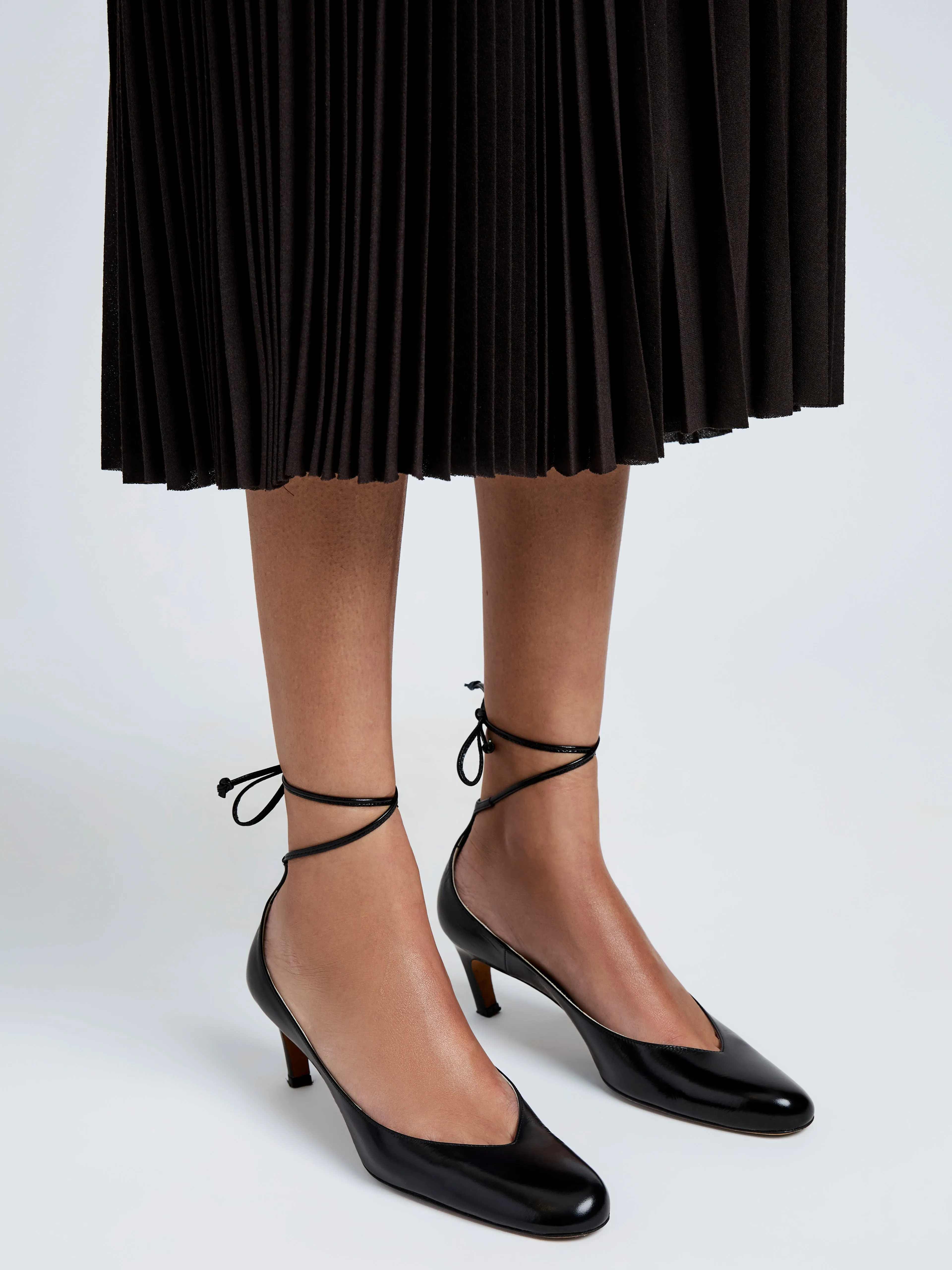 Uma Tie Pumps in Slick Calf sold by Proenza Schouler product image thumbnail 4
