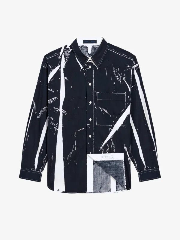 Simon Shirt in Garment Print Poplin sold by Proenza Schouler