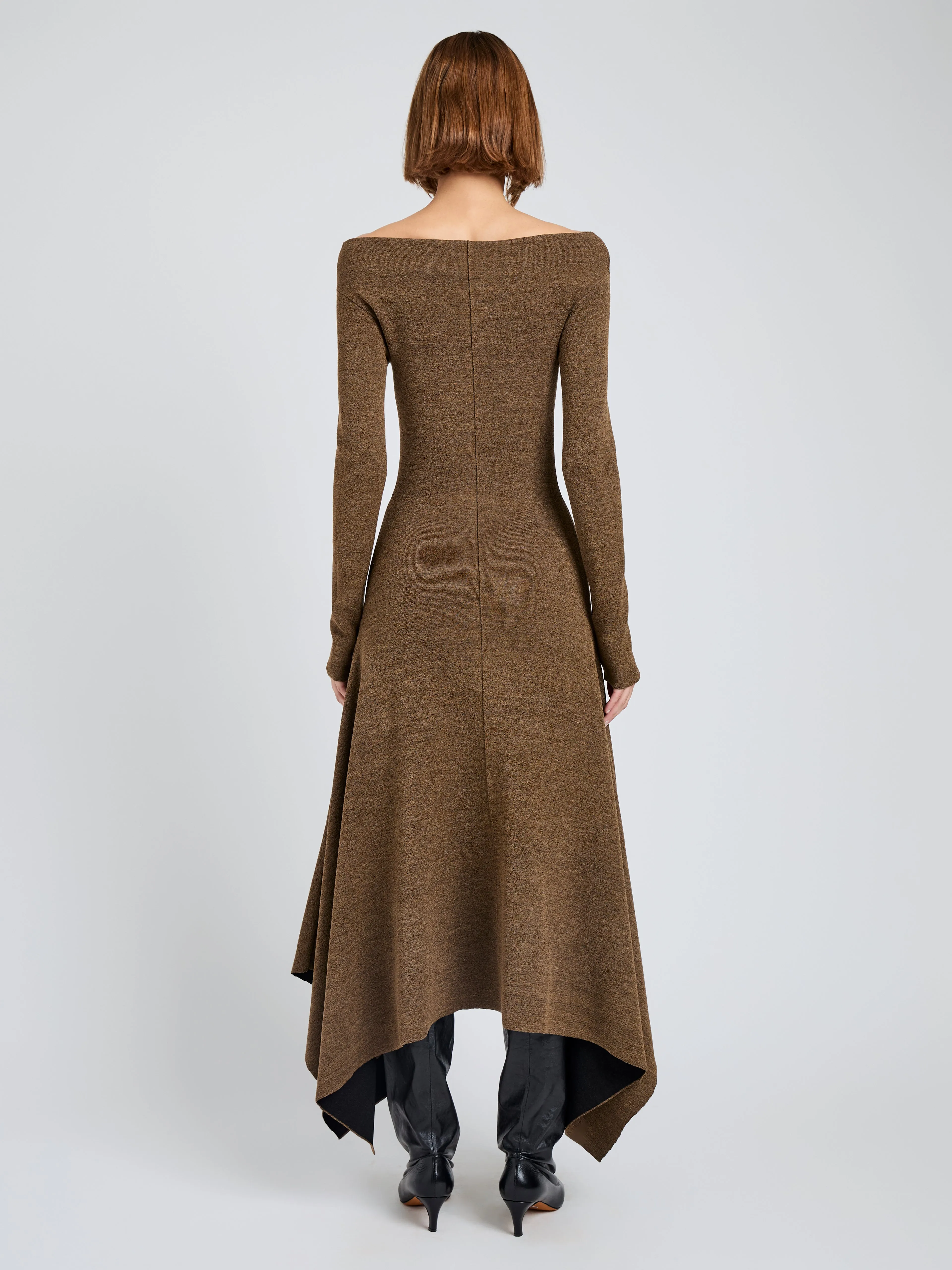 Romi Dress in Textured Sculpted Viscose sold by Proenza Schouler product image thumbnail 4