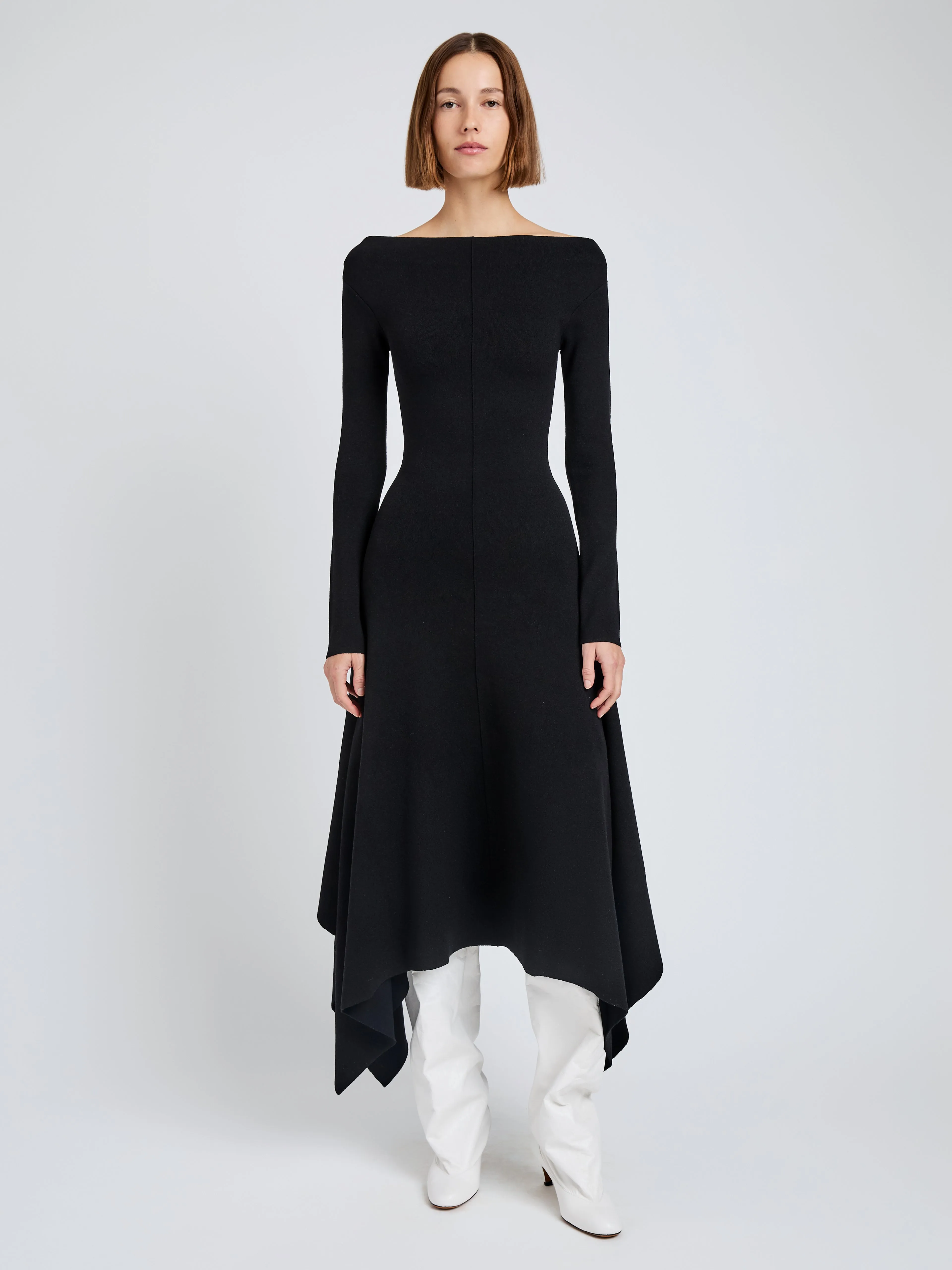 Romi Dress in Textured Sculpted Viscose sold by Proenza Schouler product image thumbnail 2