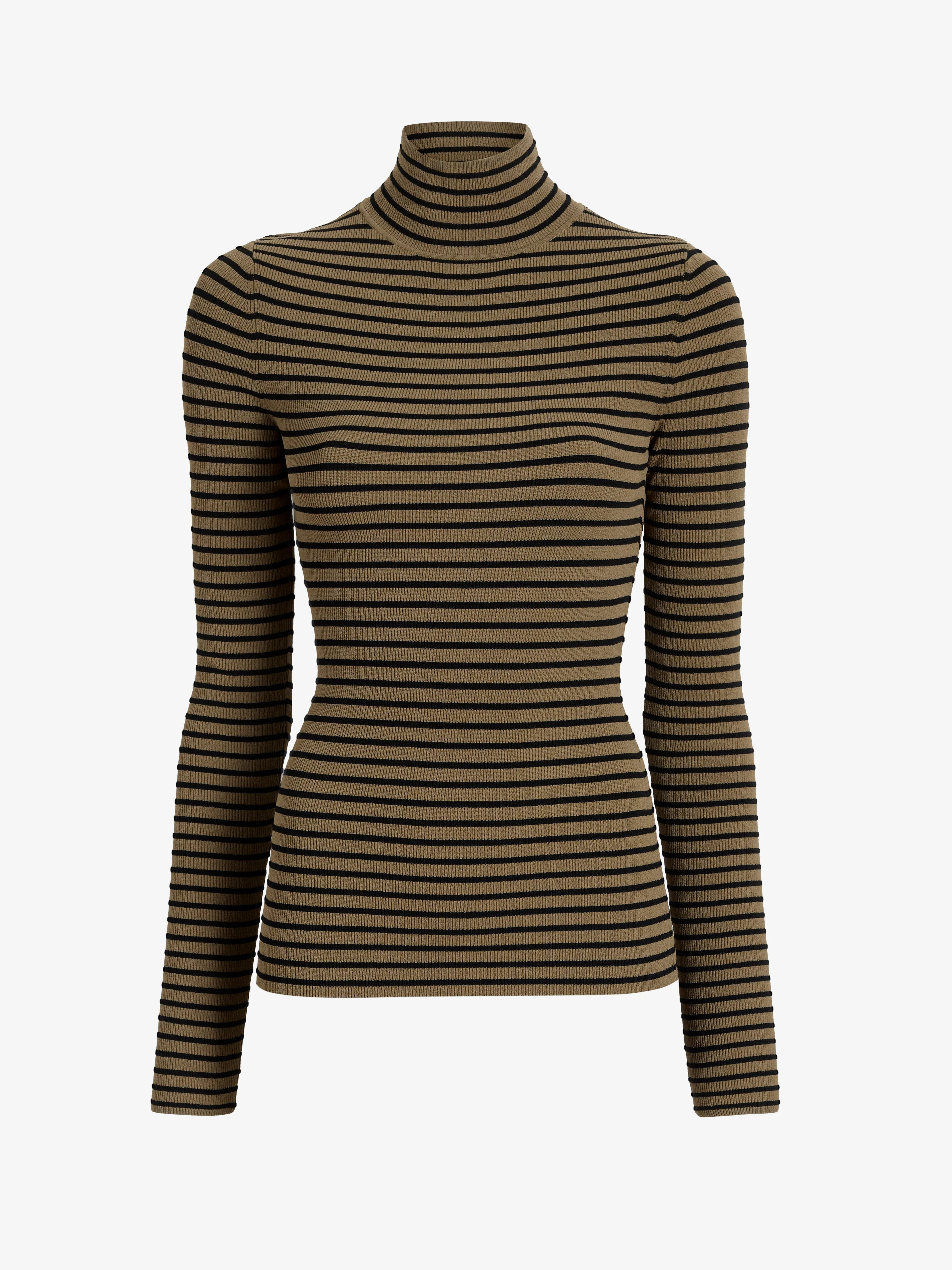 Didi Top in Matte Viscose Velvet Stripe sold by Proenza Schouler