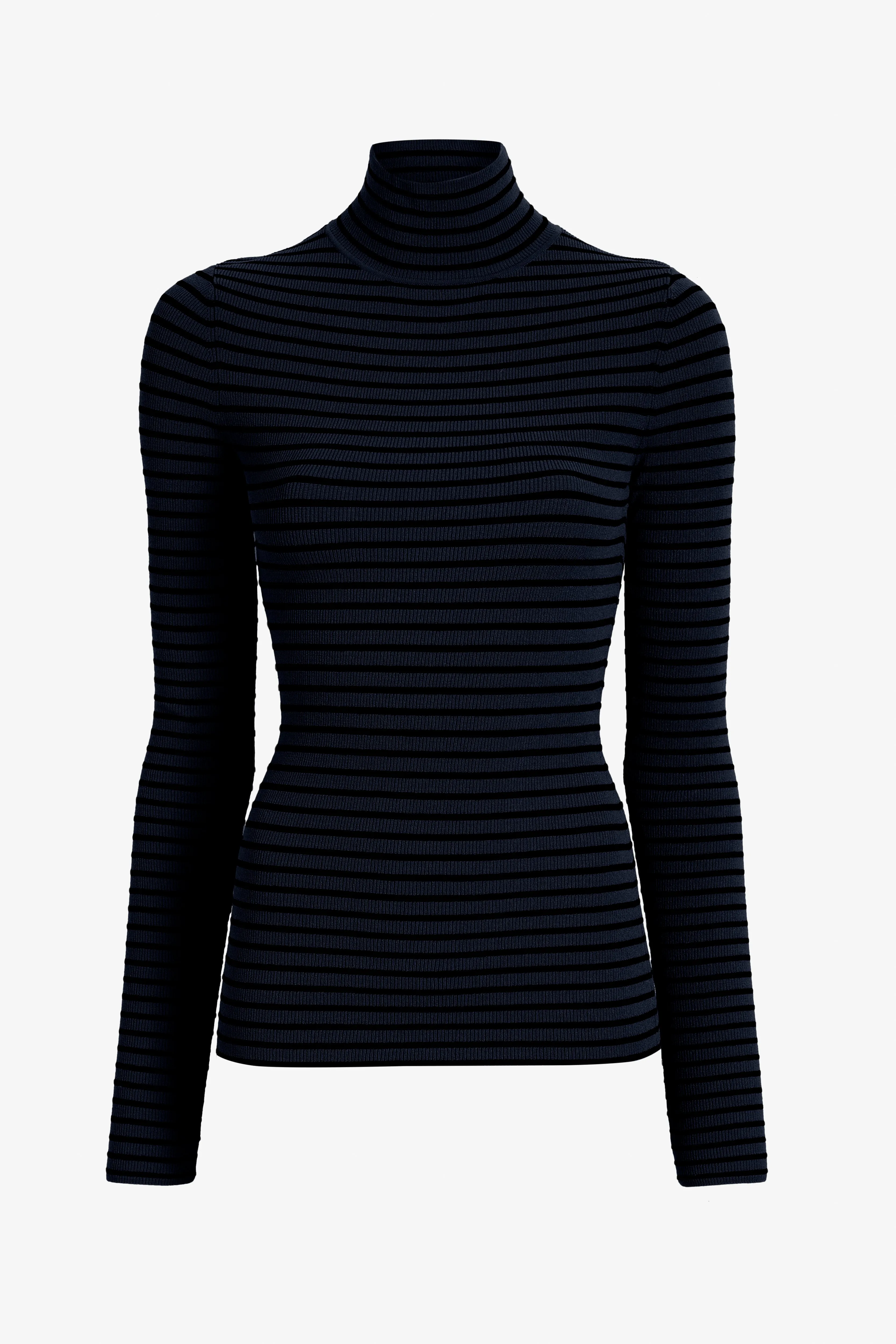 Didi Top in Matte Viscose Velvet Stripe sold by Proenza Schouler