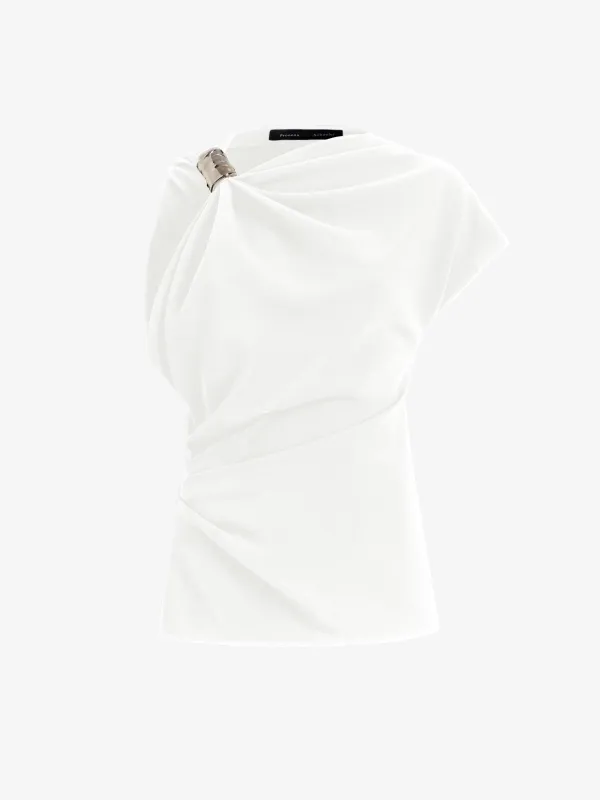 Malika Top in Matte Double Crepe sold by Proenza Schouler