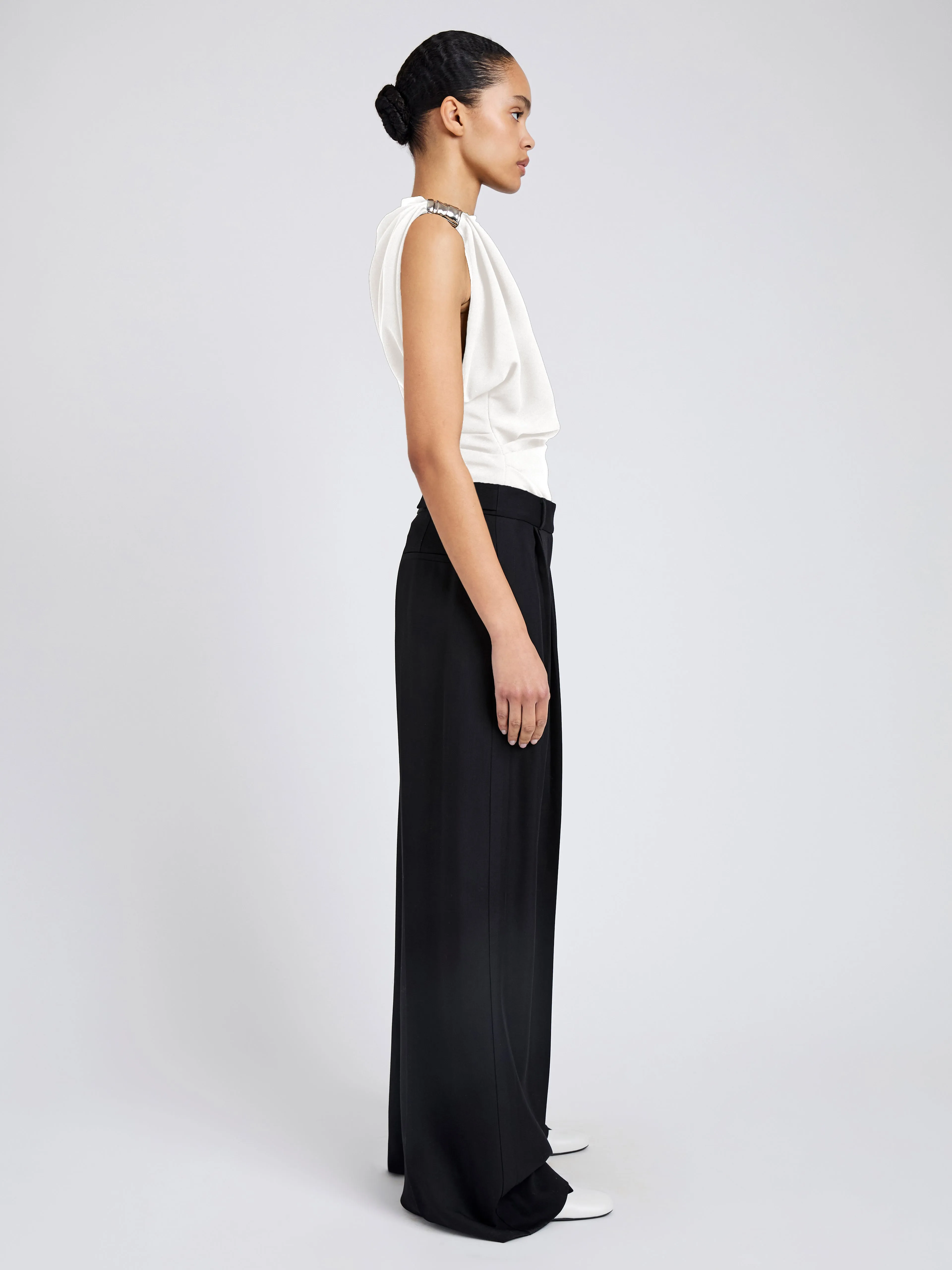 Malika Top in Matte Double Crepe sold by Proenza Schouler product image thumbnail 4