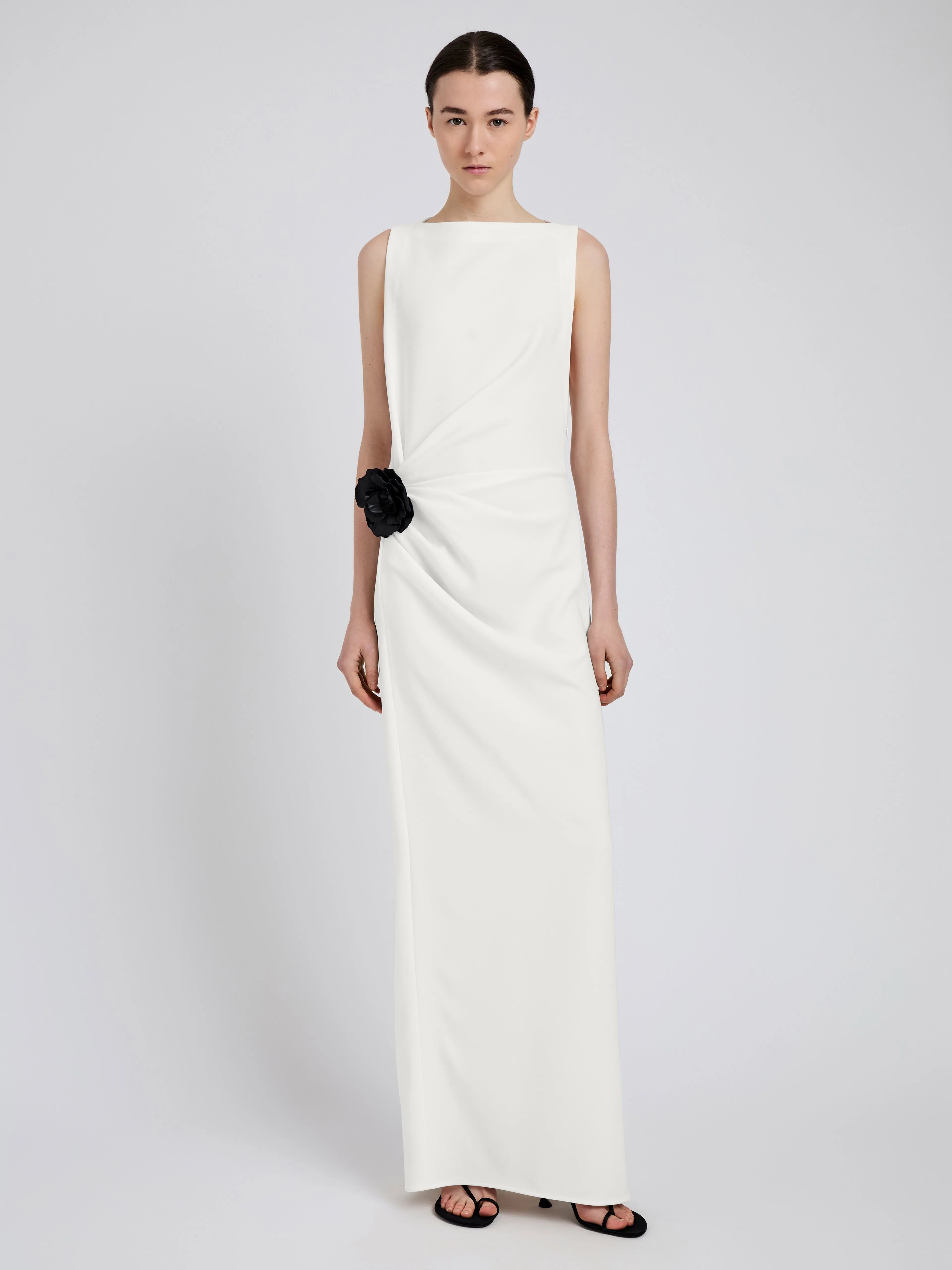 Indria Dress in Matte Double Crepe sold by Proenza Schouler product image thumbnail 2