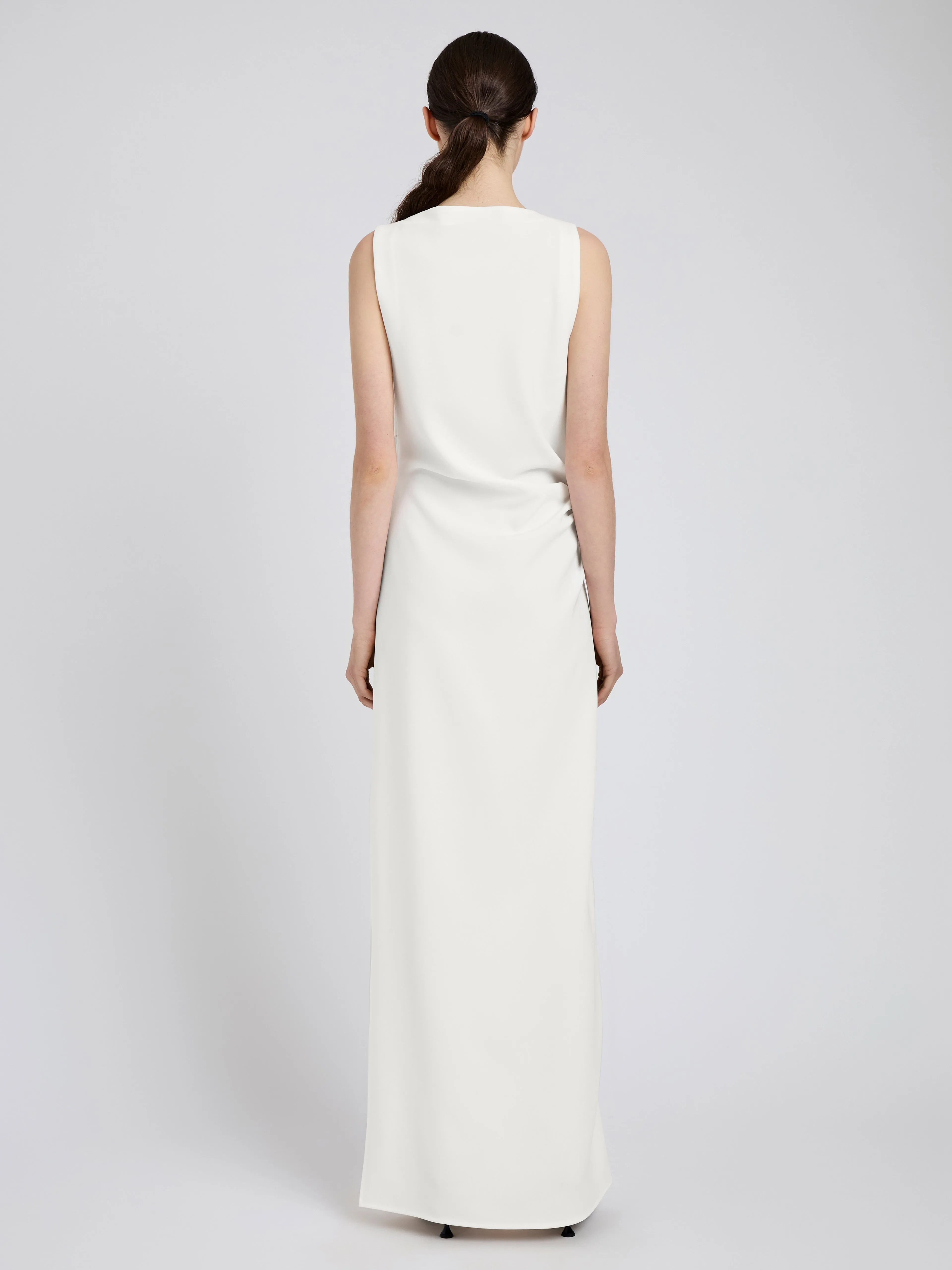 Indria Dress in Matte Double Crepe sold by Proenza Schouler product image thumbnail 4
