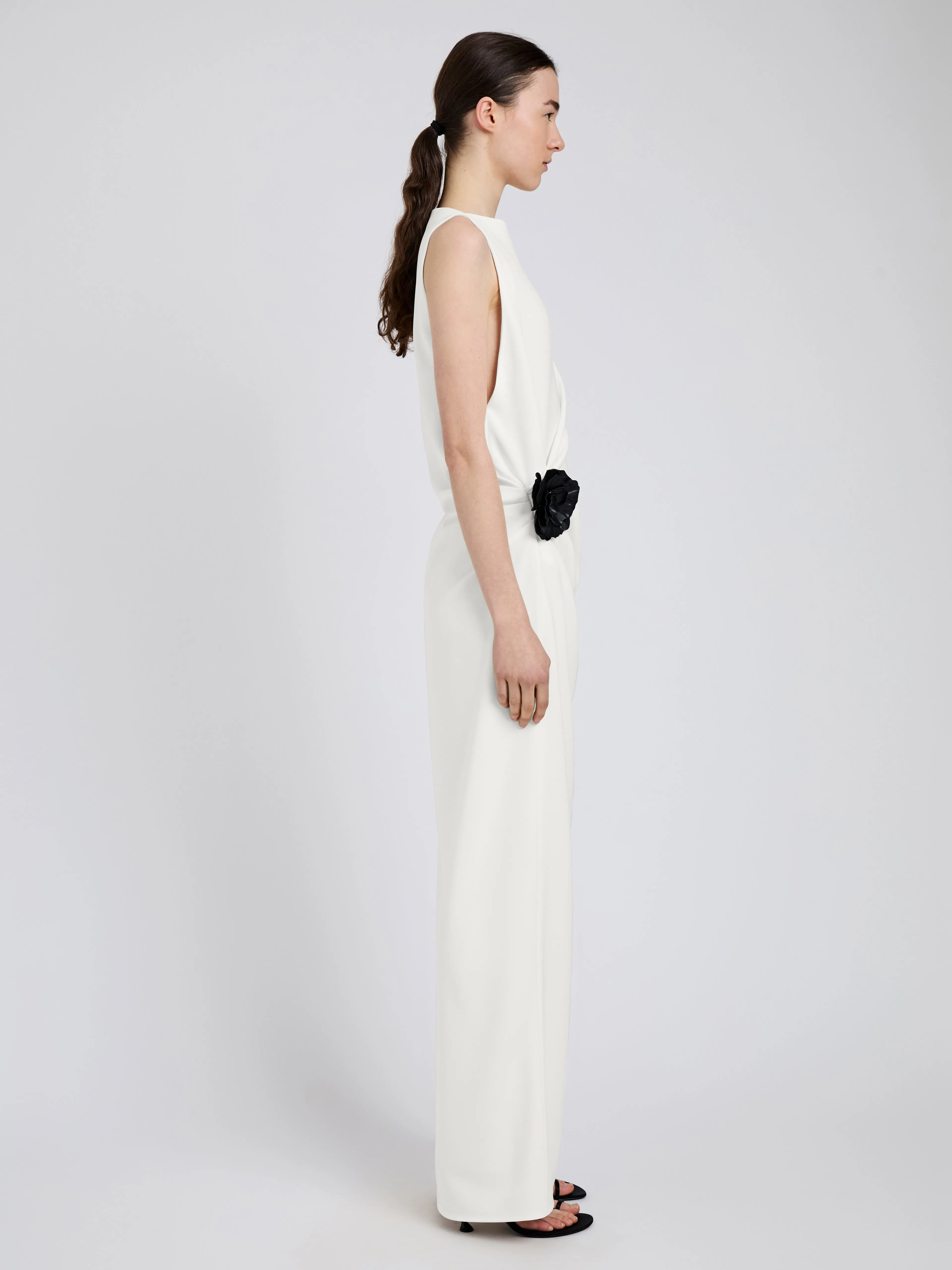 Indria Dress in Matte Double Crepe sold by Proenza Schouler product image thumbnail 3