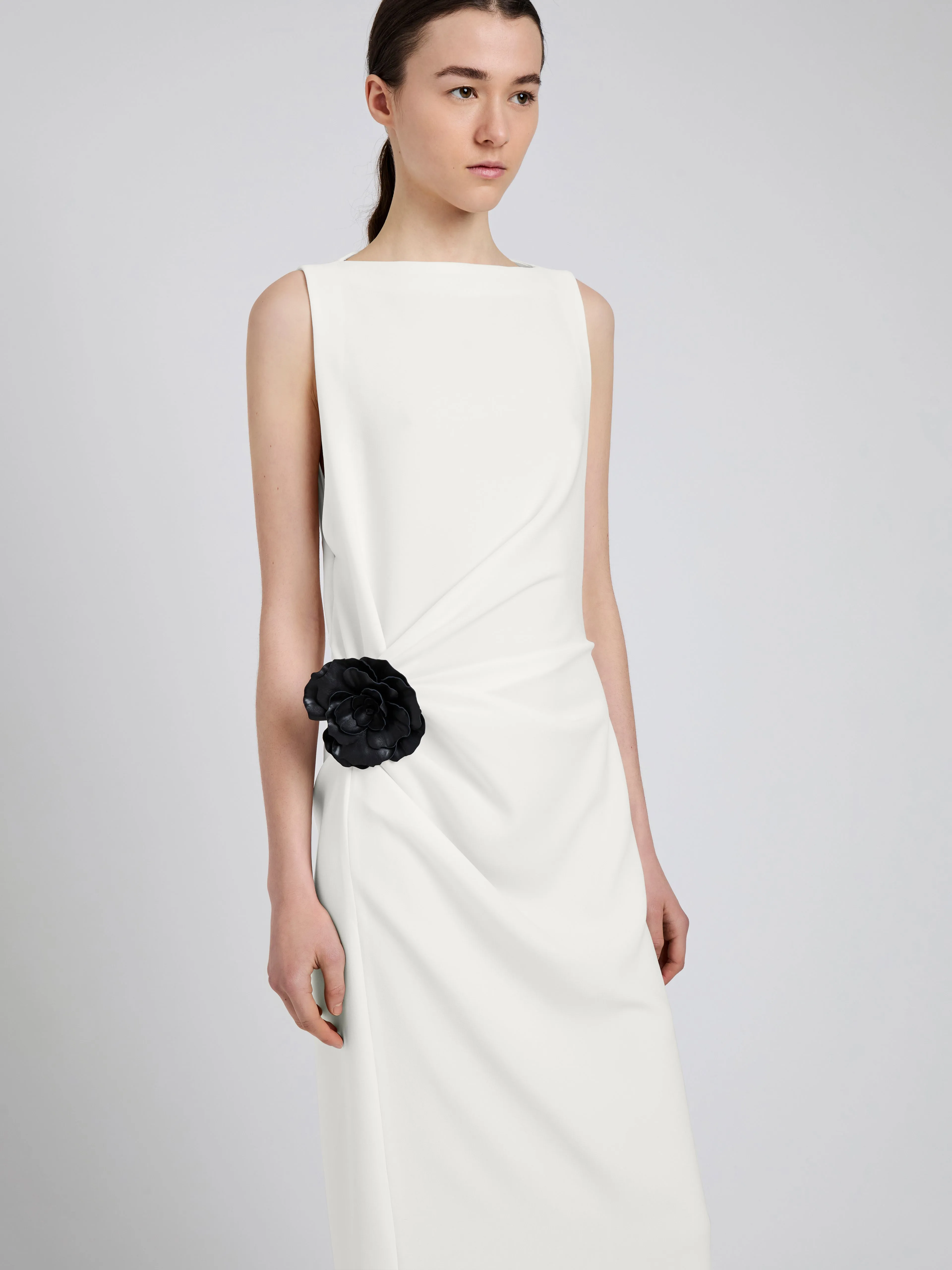 Indria Dress in Matte Double Crepe sold by Proenza Schouler product image thumbnail 5