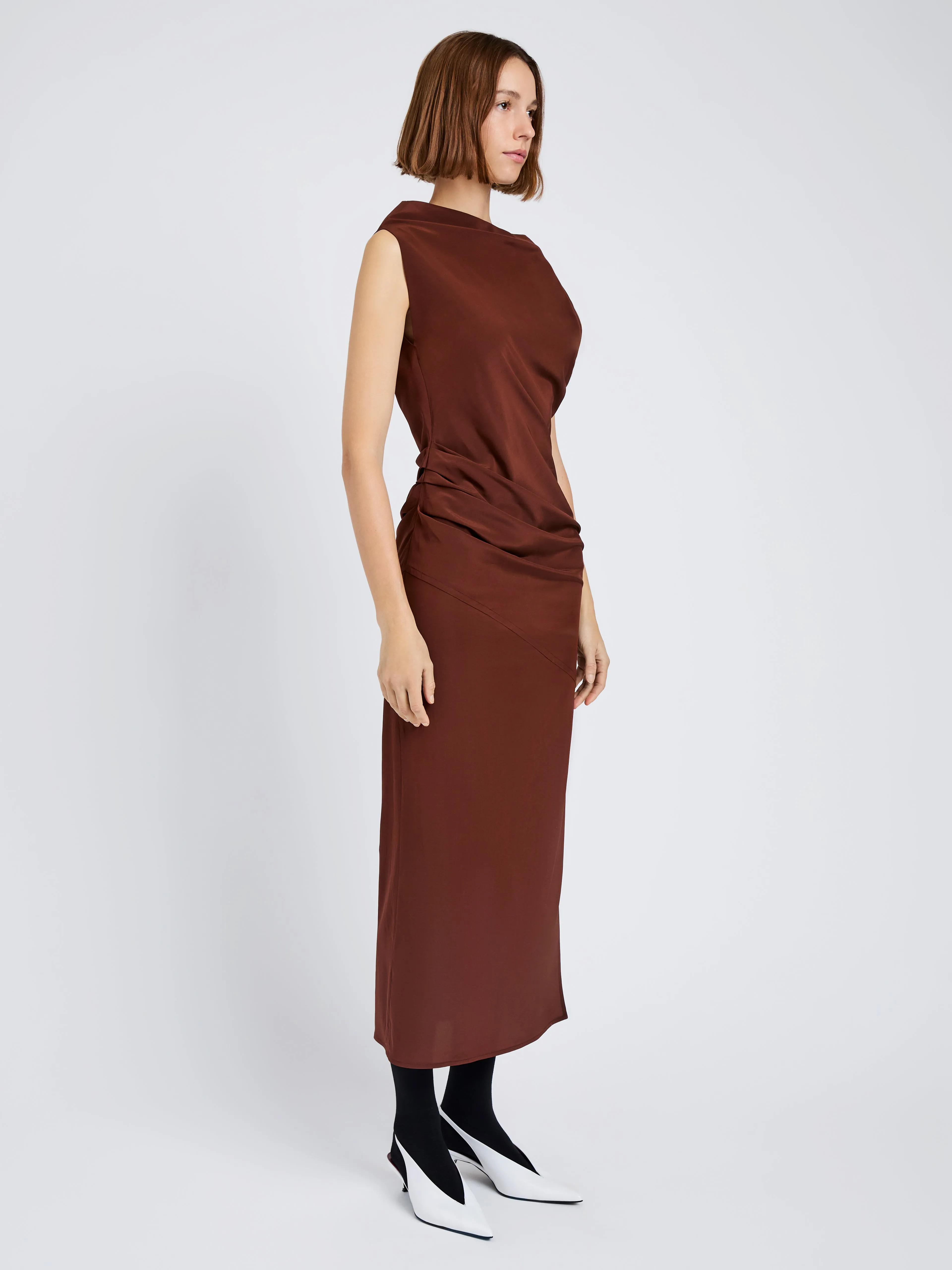 Tasa Dress in Silk Viscose sold by Proenza Schouler product image thumbnail 3