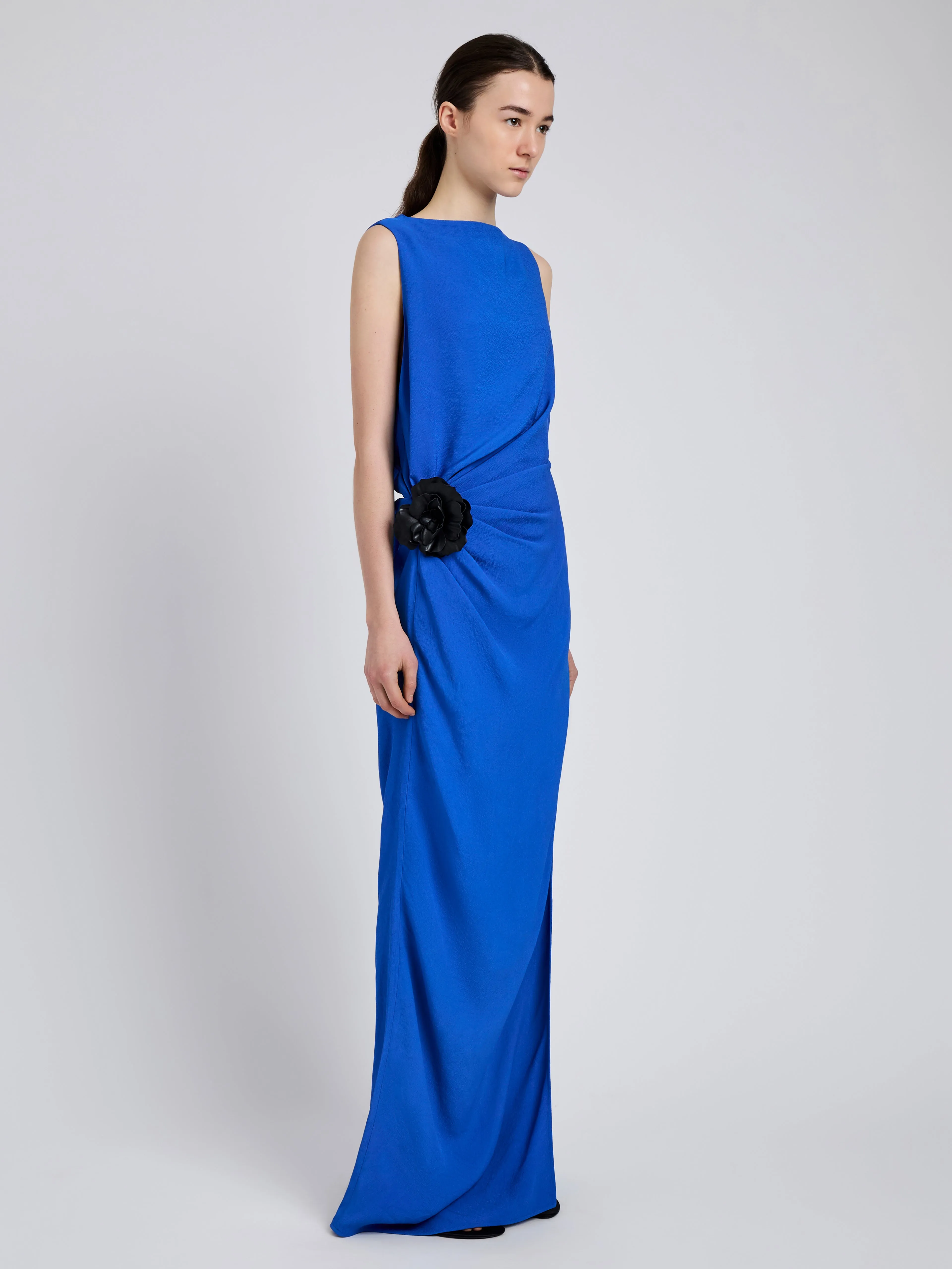 Indria Dress in Matte Double Crepe sold by Proenza Schouler product image thumbnail 3