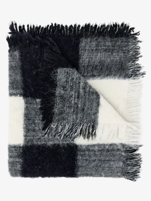 Kai Scarf in Brushed Glenplaid Knit made by Proenza Schouler