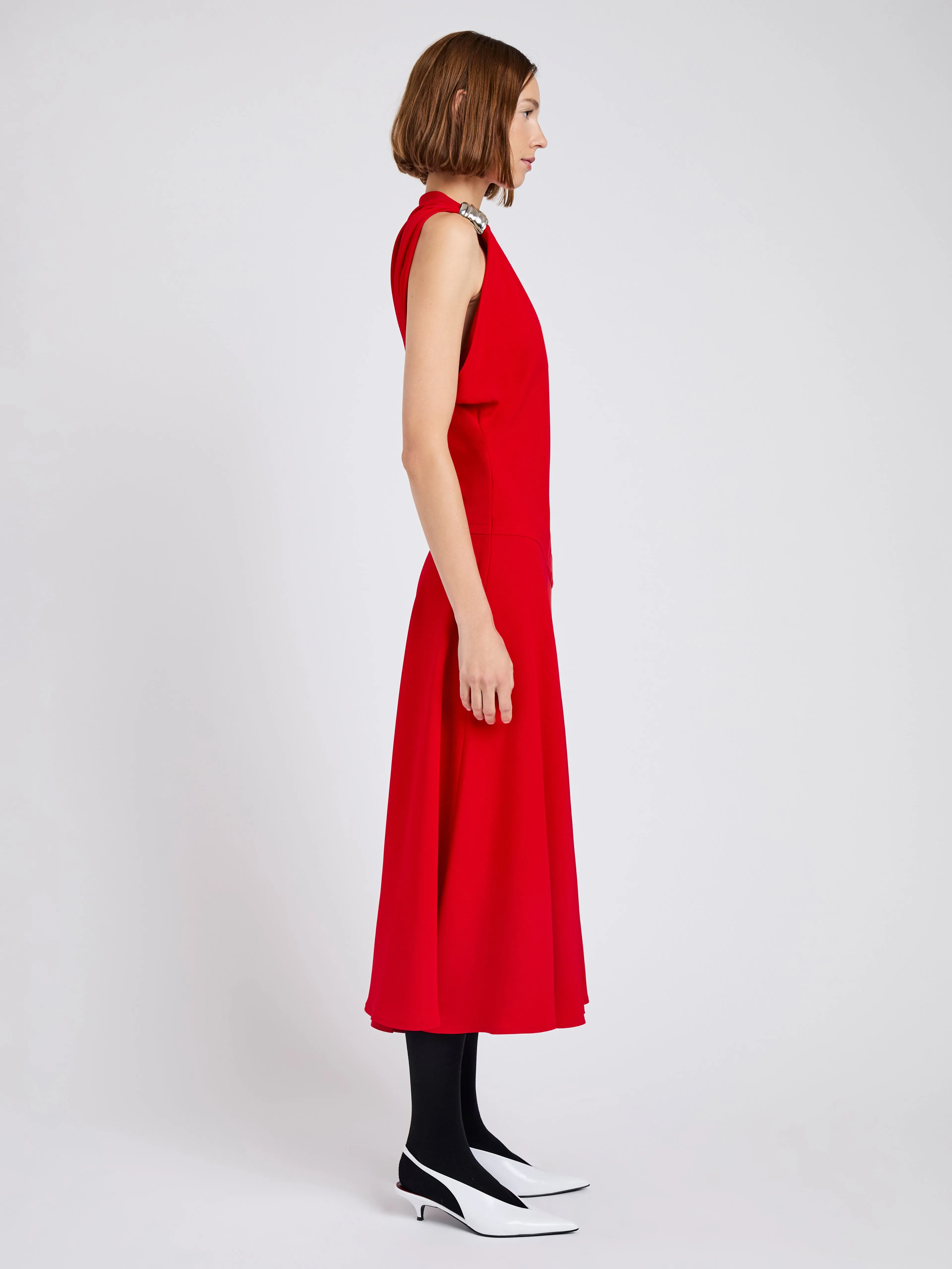 Rue Dress in Light Matte Double Crepe sold by Proenza Schouler product image thumbnail 3