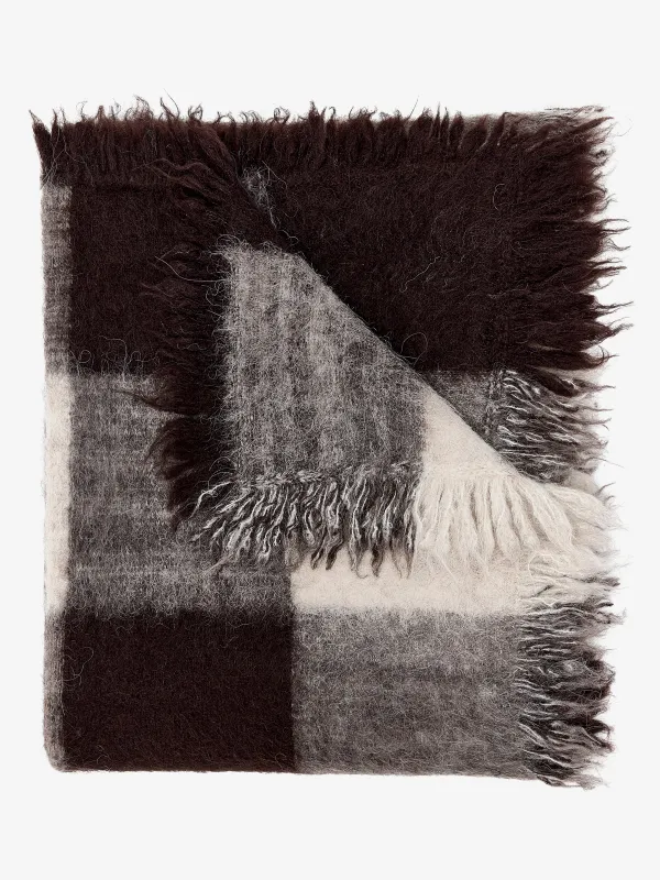 Kai Scarf in Brushed Glenplaid Knit made by Proenza Schouler