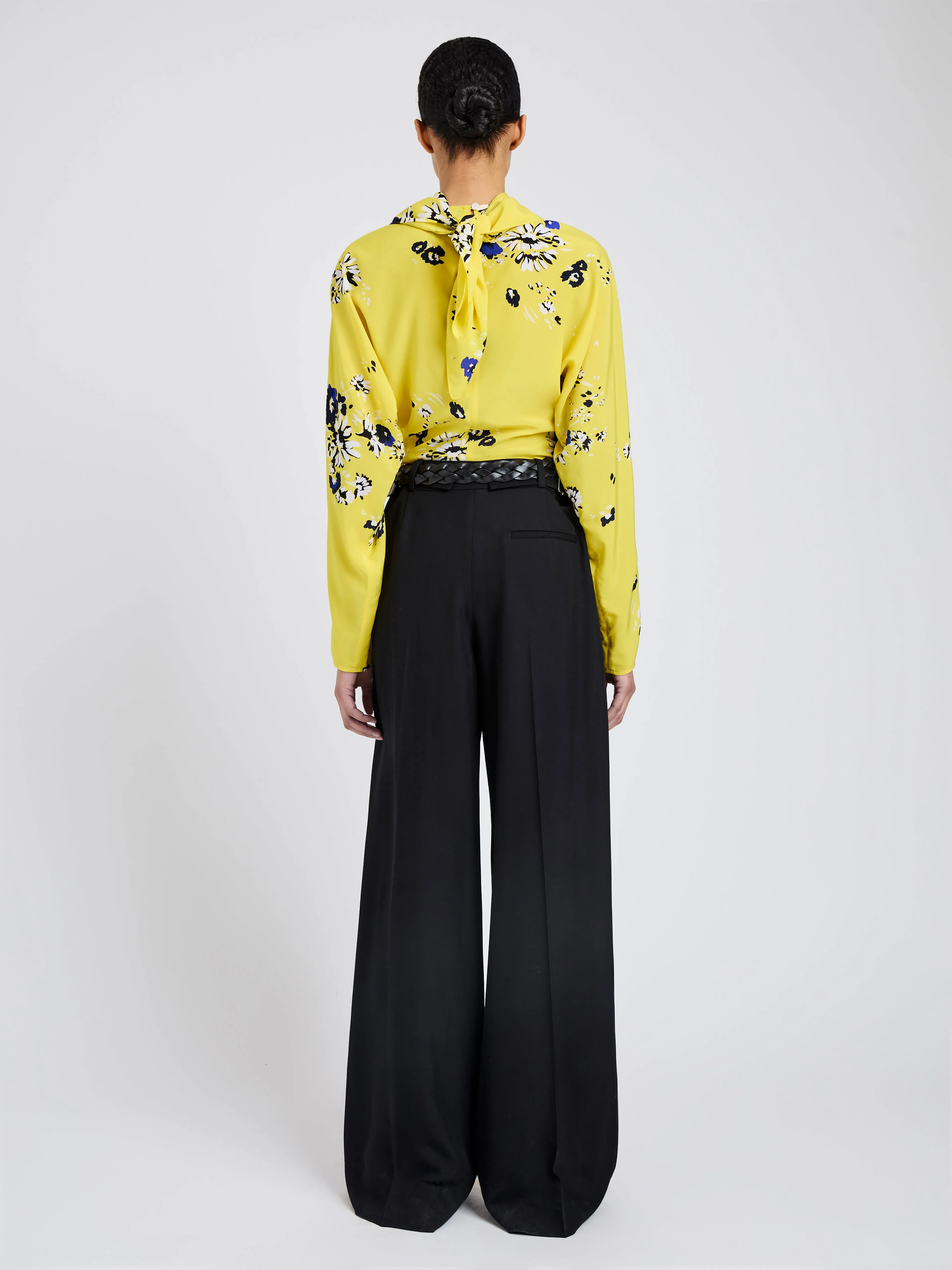 Ysabelle Top in Printed Silk Viscose sold by Proenza Schouler product image thumbnail 5