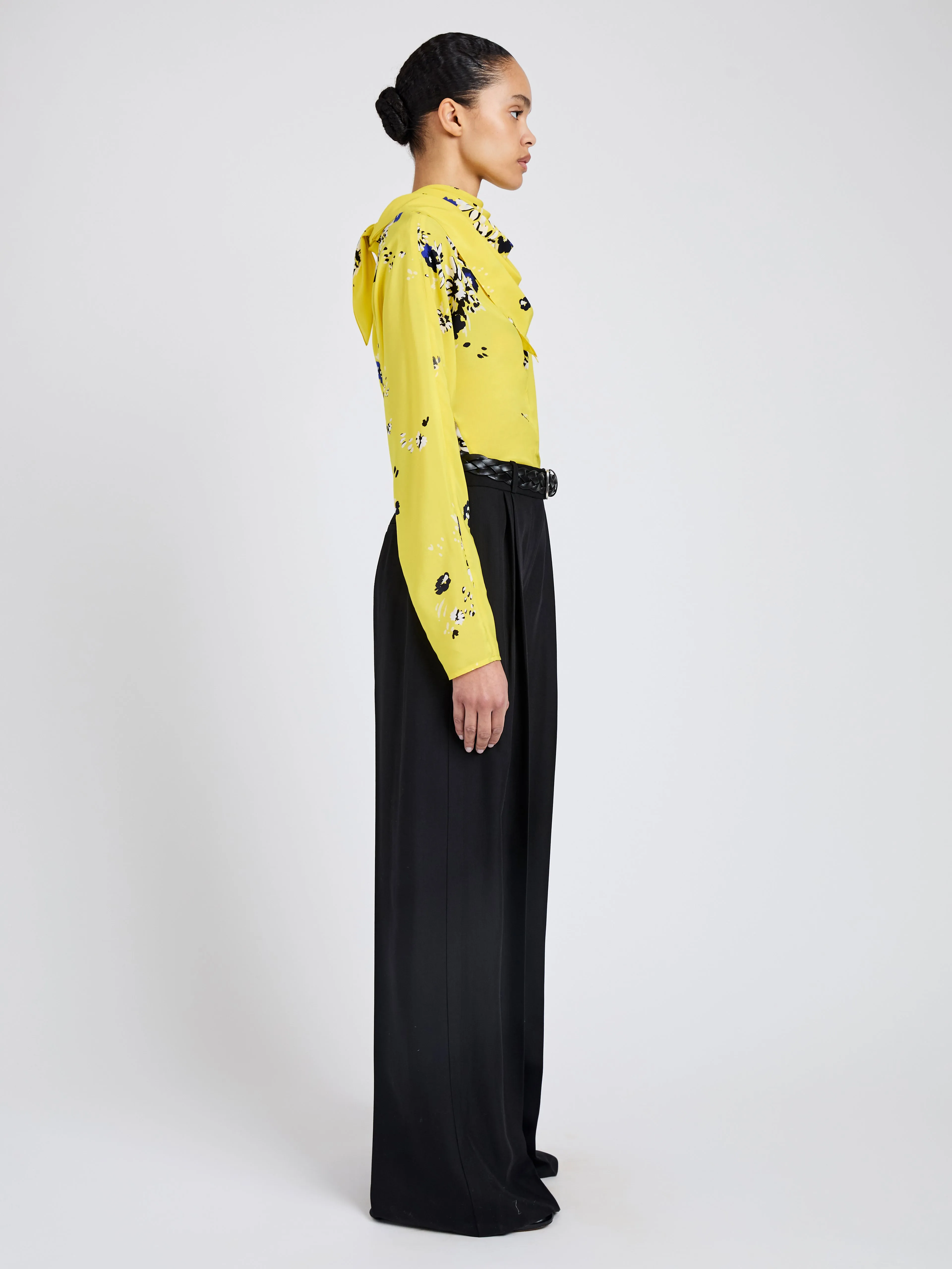 Ysabelle Top in Printed Silk Viscose sold by Proenza Schouler product image thumbnail 4