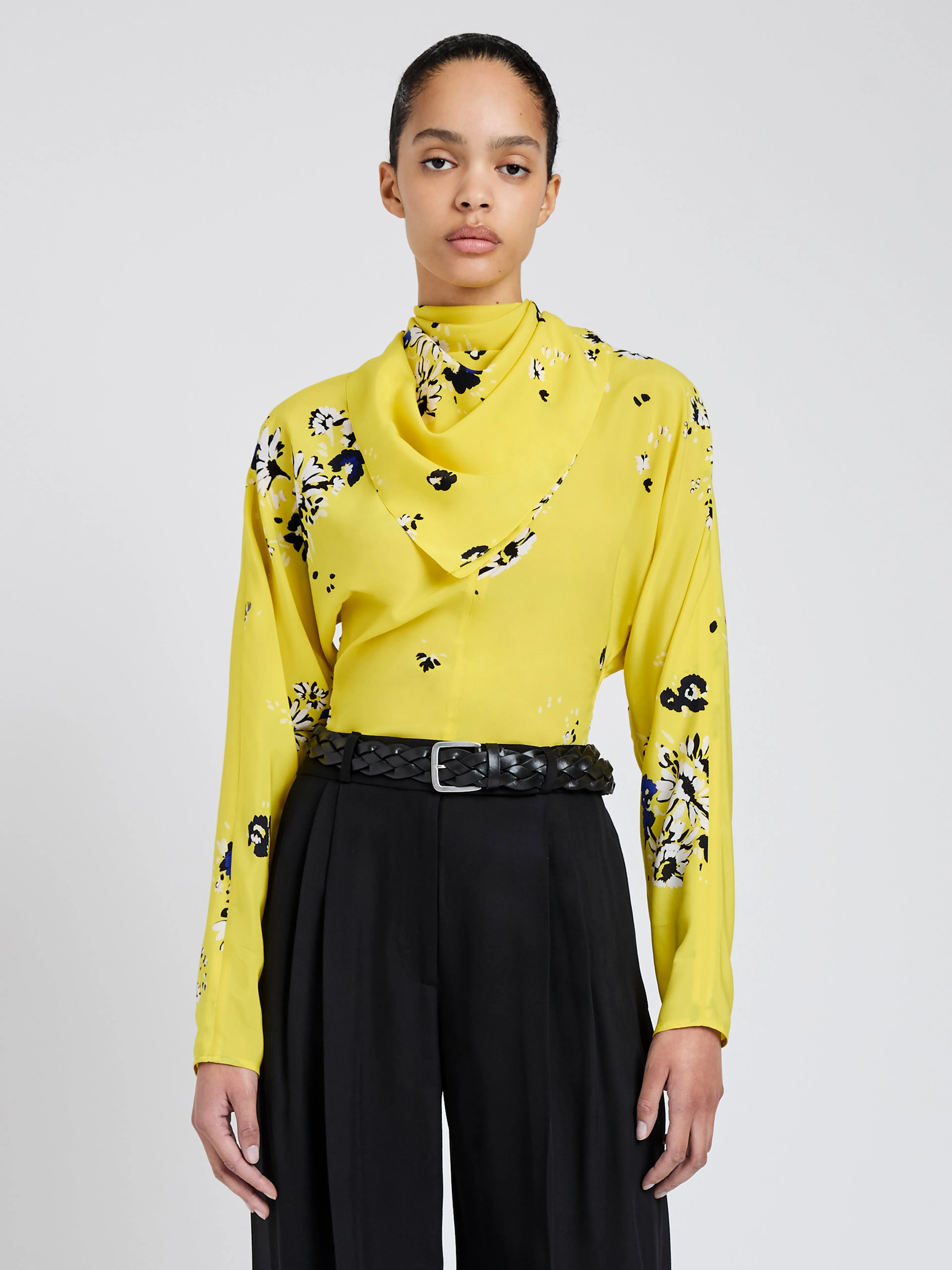 Ysabelle Top in Printed Silk Viscose sold by Proenza Schouler product image thumbnail 2