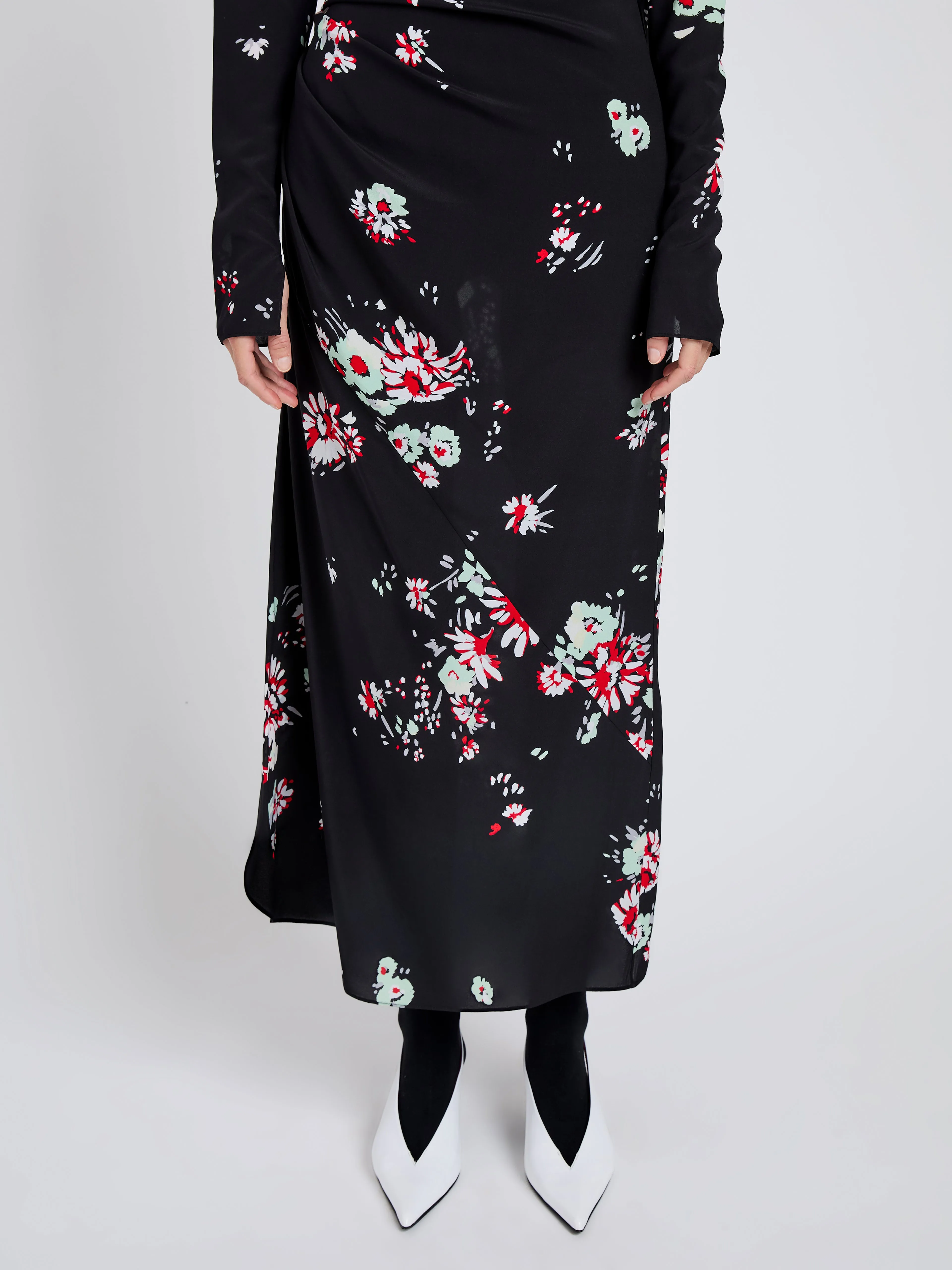 Trudie Dress in Printed Silk Viscose sold by Proenza Schouler product image thumbnail 5