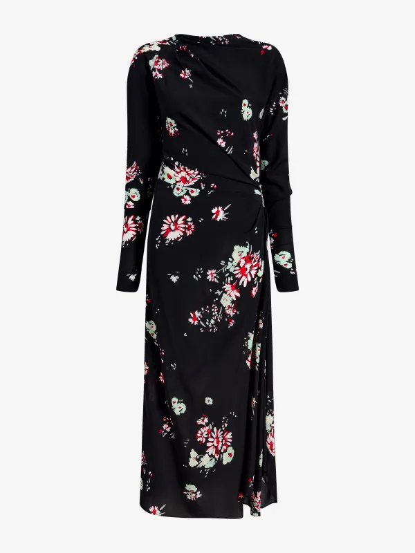 Trudie Dress in Printed Silk Viscose made by Proenza Schouler