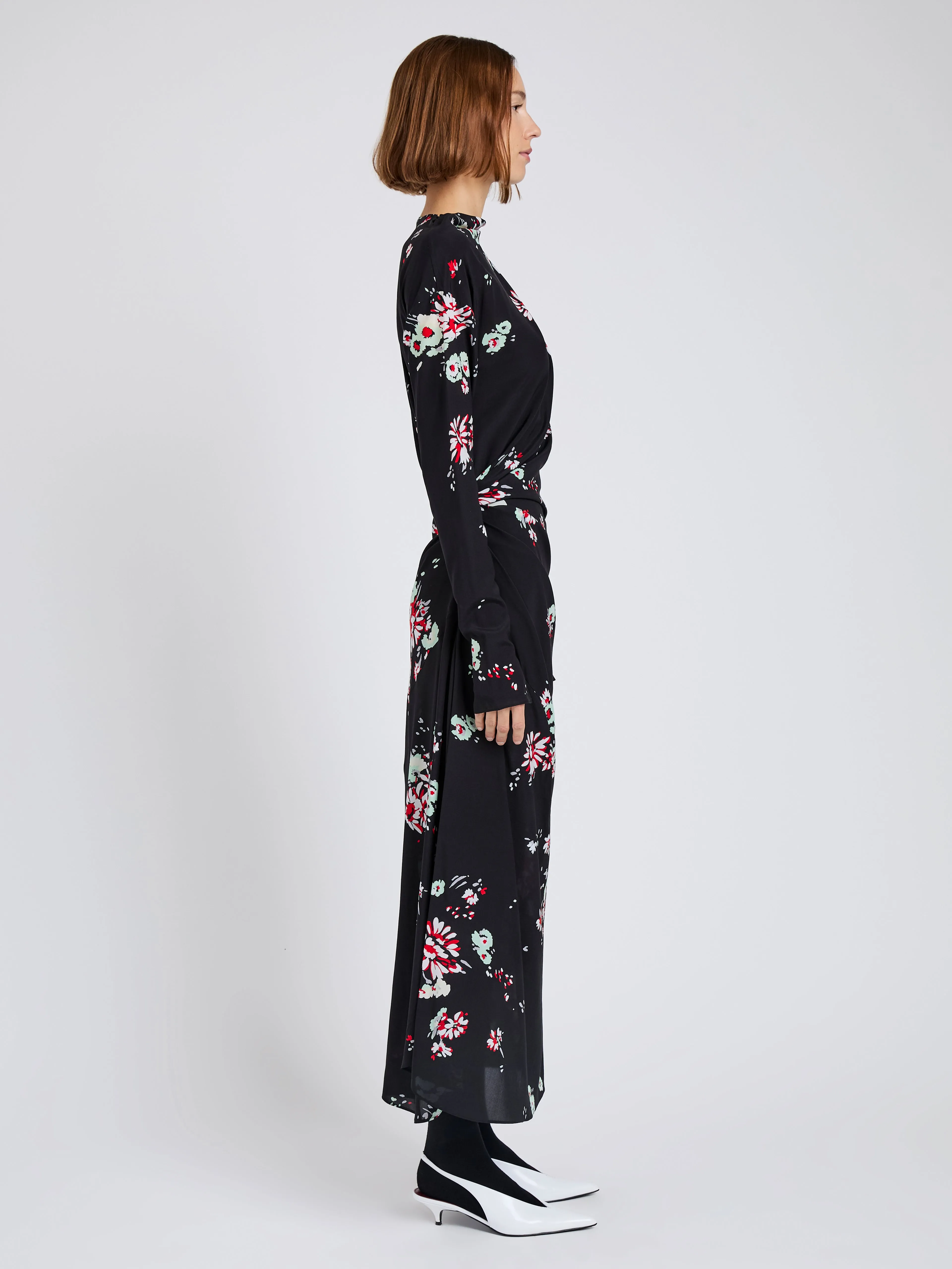 Trudie Dress in Printed Silk Viscose sold by Proenza Schouler product image thumbnail 3