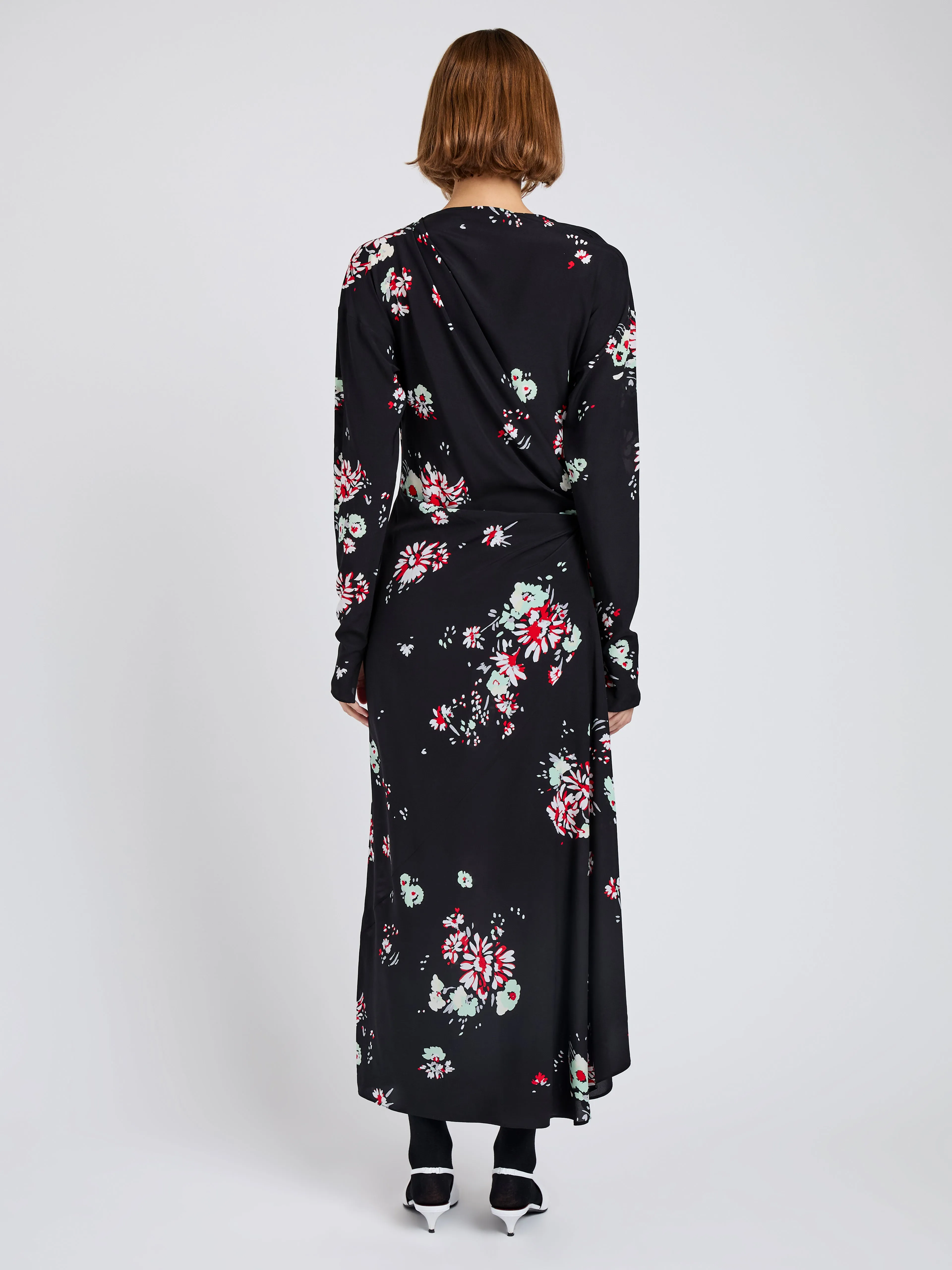 Trudie Dress in Printed Silk Viscose sold by Proenza Schouler product image thumbnail 4