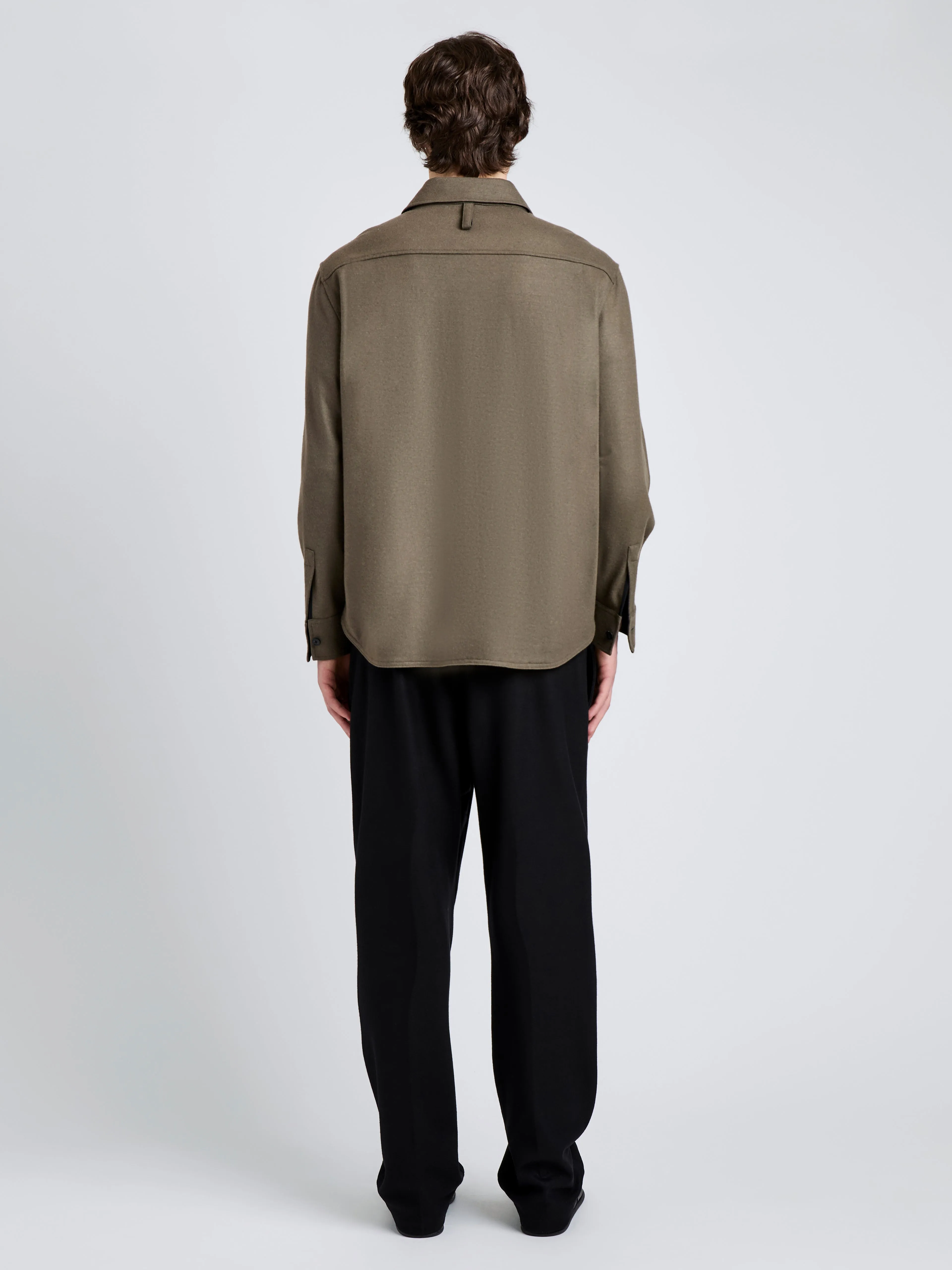 Beni Shirt in Jersey Flannel sold by Proenza Schouler product image thumbnail 5